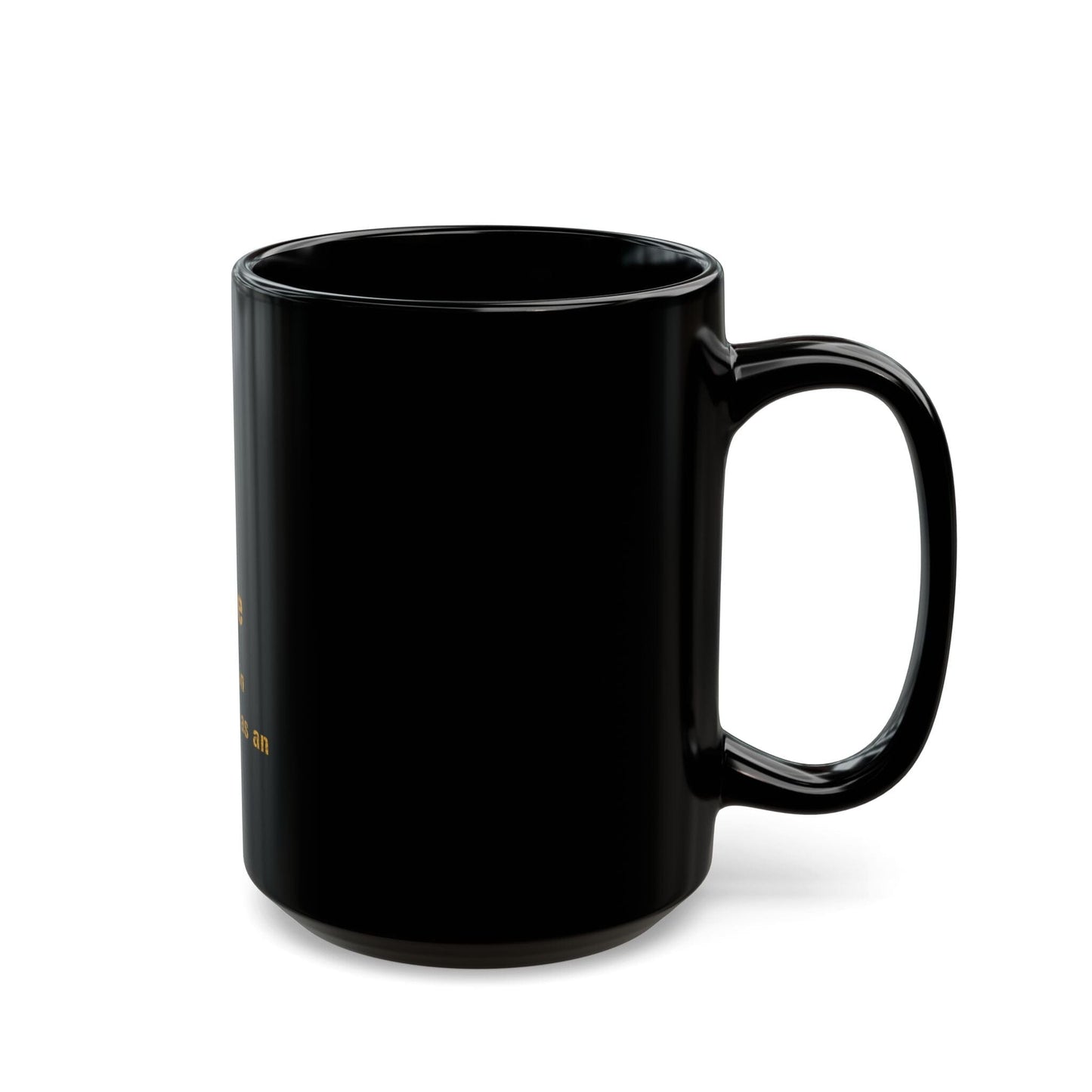 Nebby Coffee Mug Pittsburghese - Pittsburgheese Style - Black and Gold 11oz Mug - Great Gift for Yinzers! Mug Printify