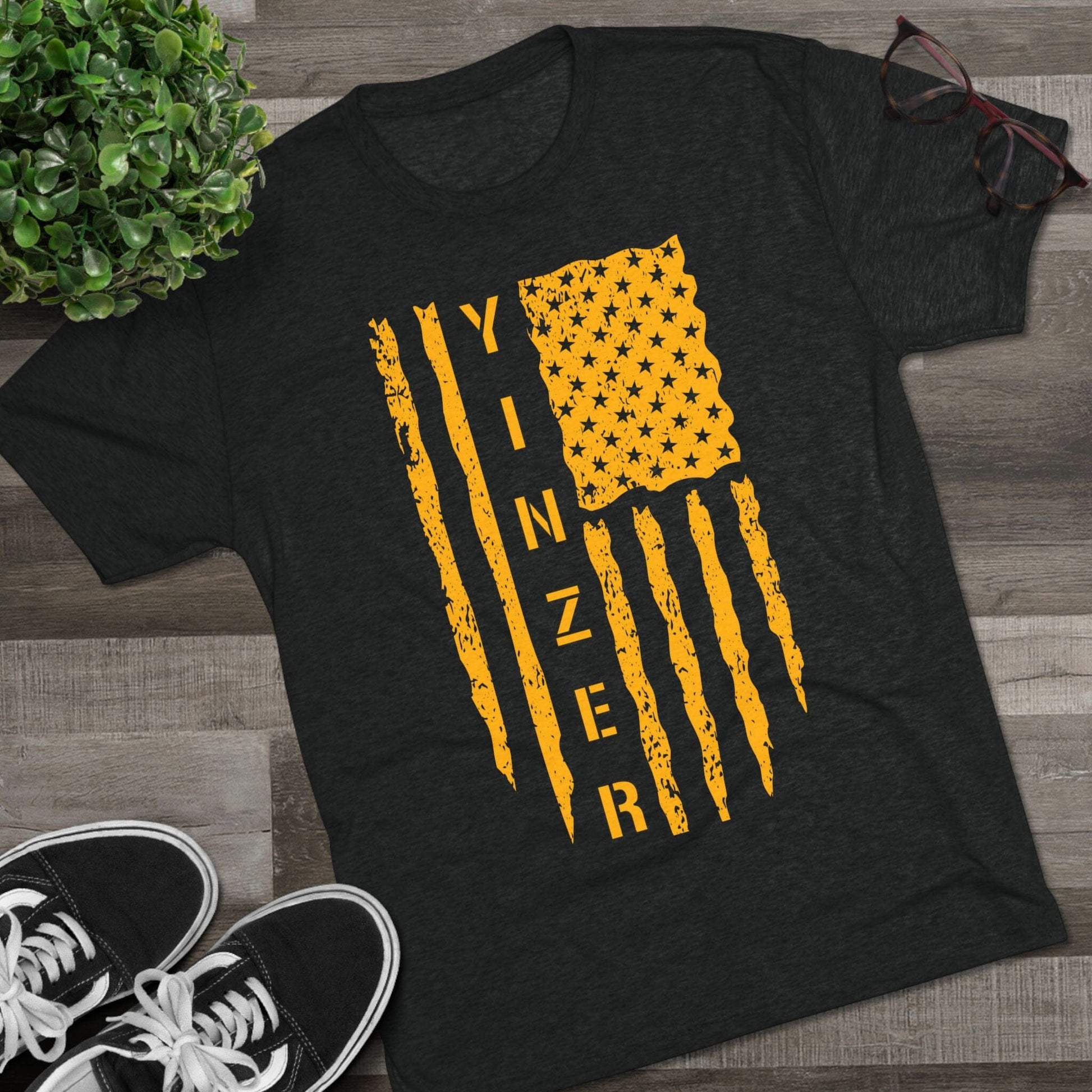 Yinzer Flag T-Shirt - Let Your Yinzer Flag Fly - Steel City T-Shirt Printify
