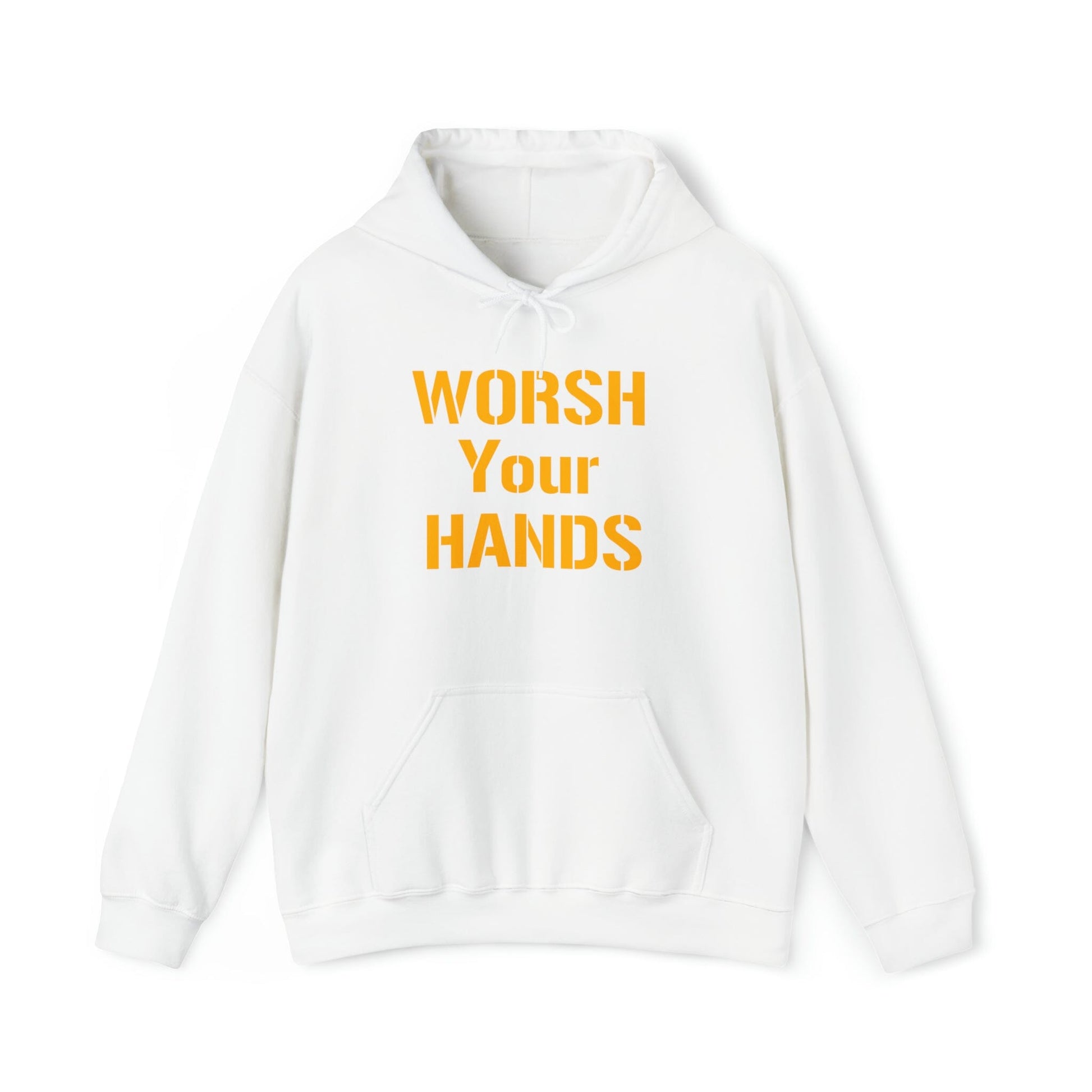 Worsh Your Hards Hoodie Hoodie Printify
