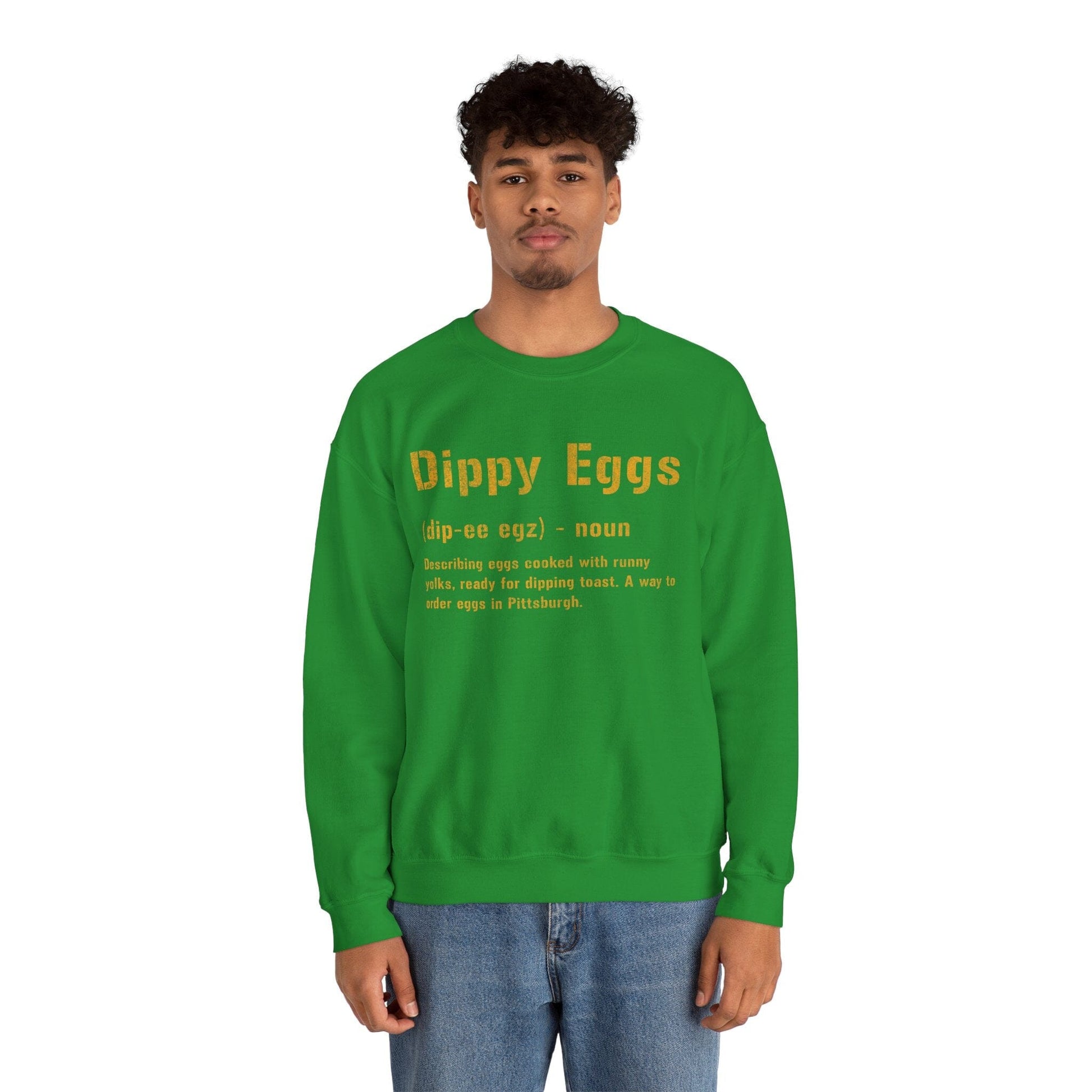 Dippy Eggs Sweatshirt - Pittsburghese Crewneck Sweatshirt Yinzergear