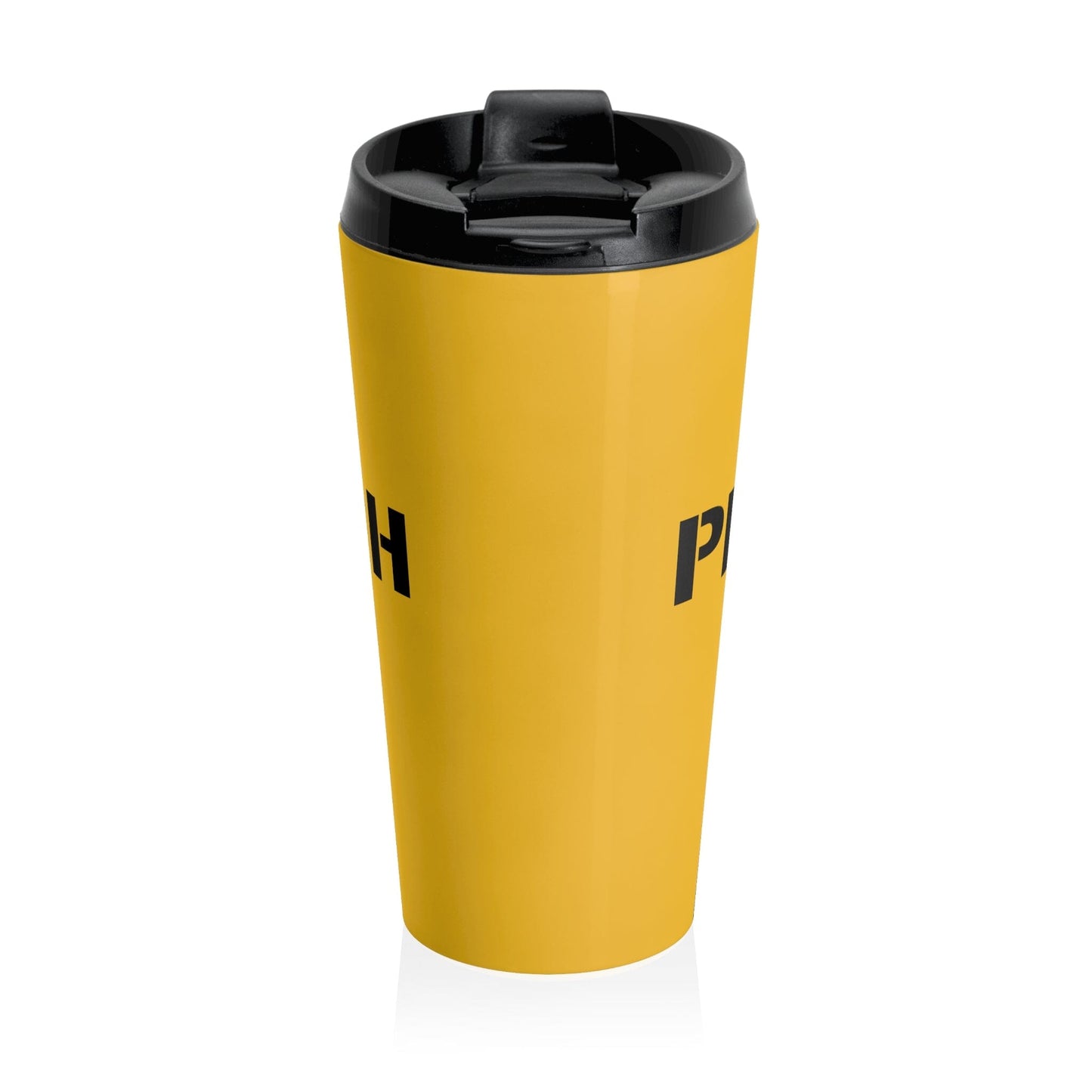 Sip the Spirit of the Steel City with the Pittsburgh Est 1758 Travel Mug - Gold Edition Mug Yinzergear