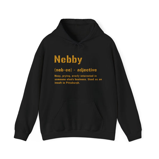 Nebby Definition Hoodie - Pittsburghese Sweatshirt Hoodie Printify Black S