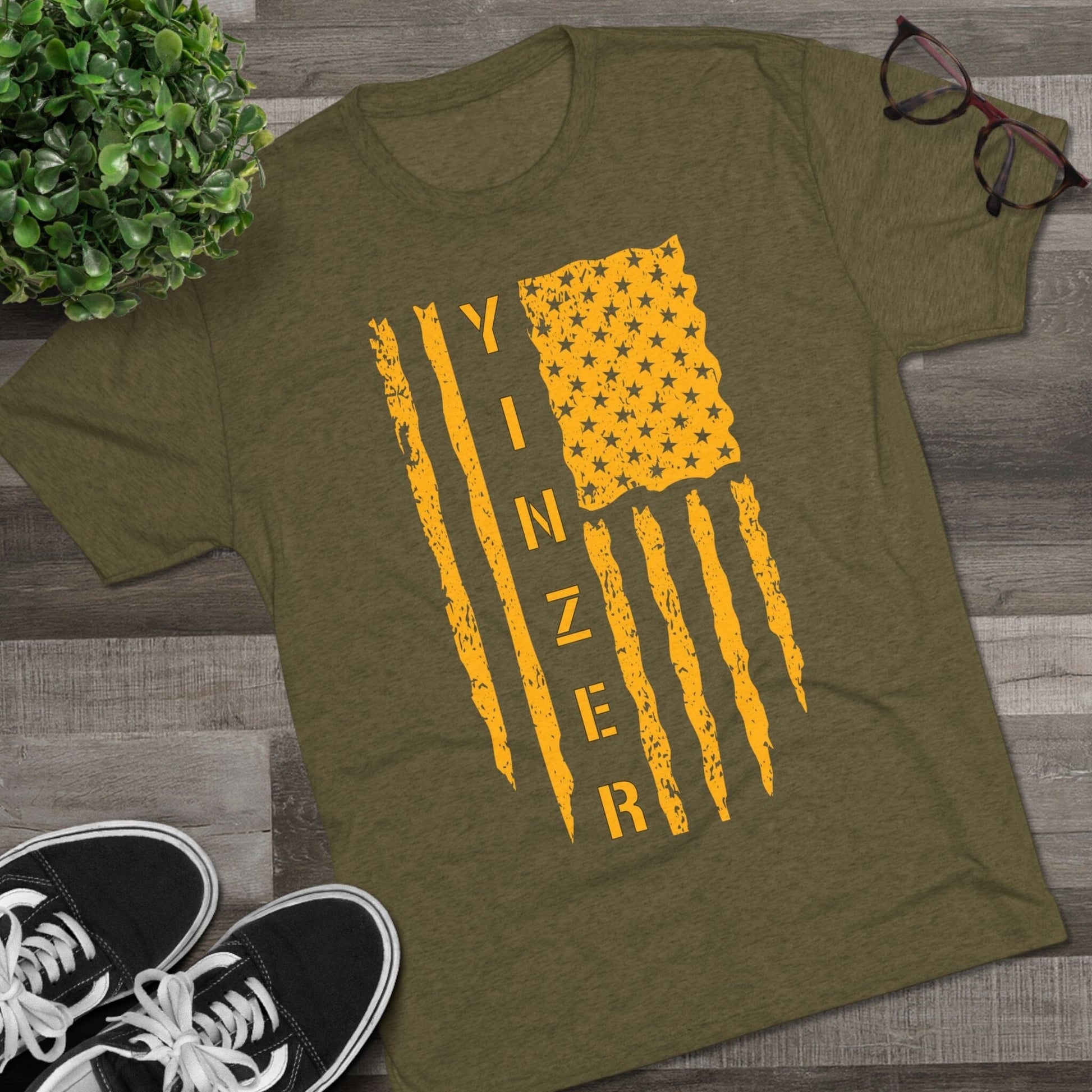 Yinzer Flag T-Shirt - Let Your Yinzer Flag Fly - Steel City T-Shirt Printify