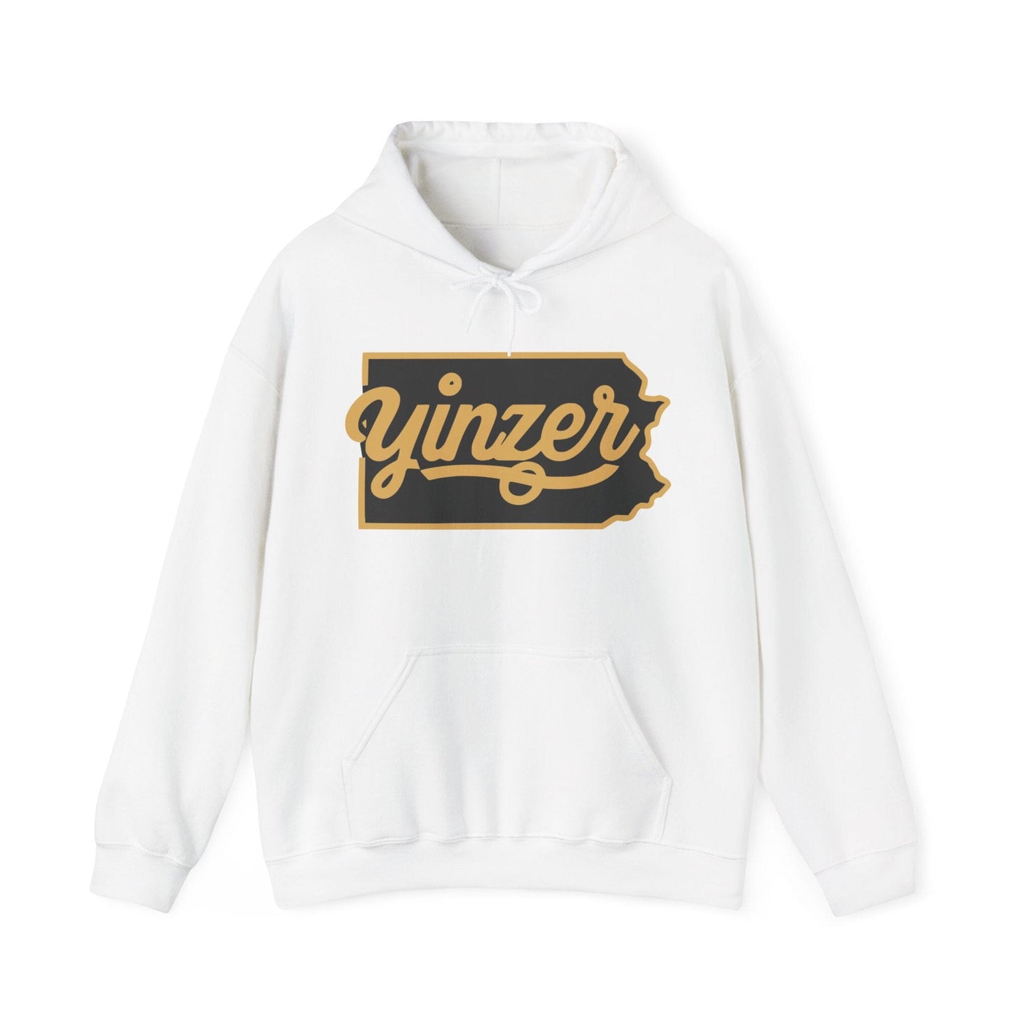 Yinzer Hoodie - Pittsburgh Pride Sweatshirt Hoodie Printify White S