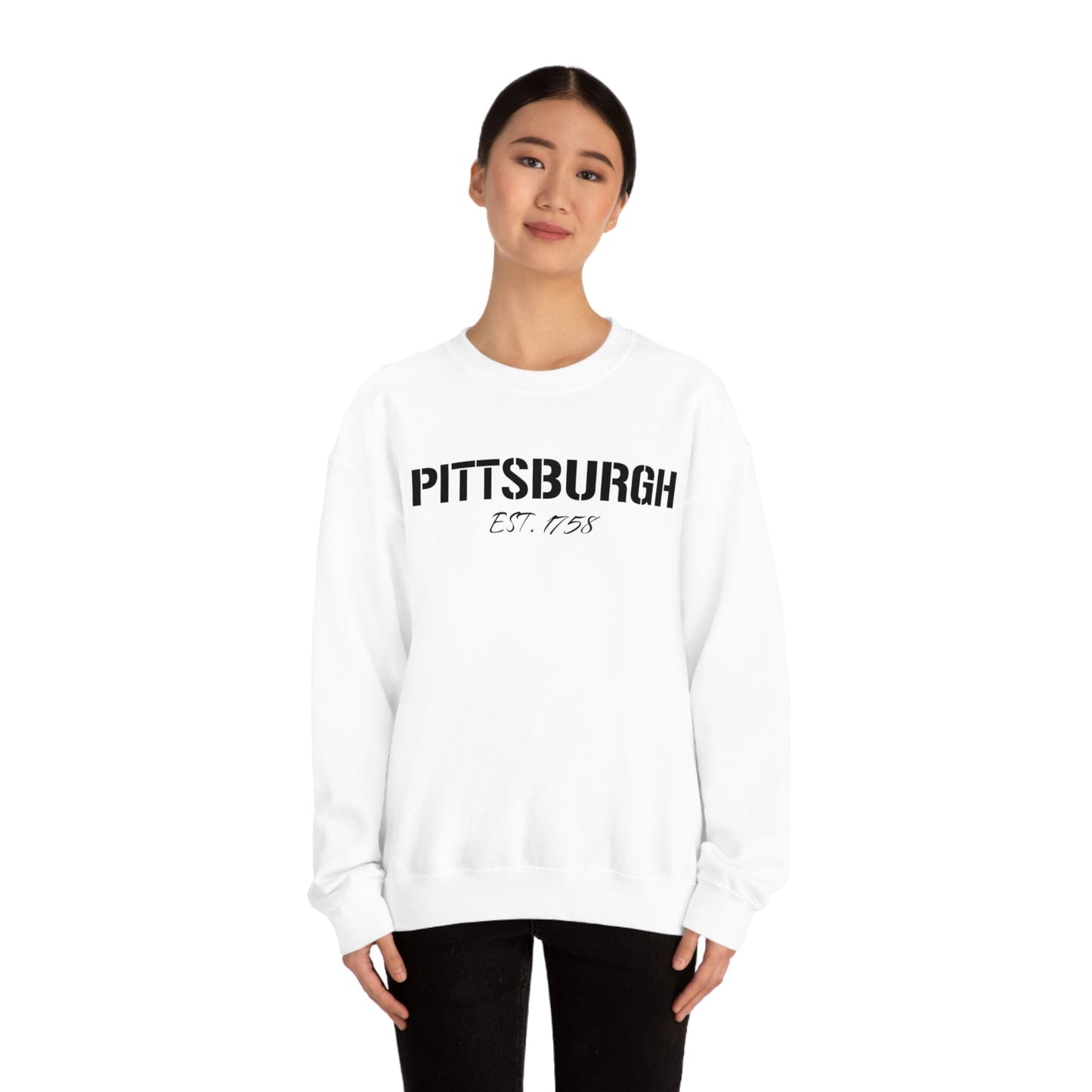 Pittsburgh EST 1758 Sweatshirt Sweatshirt Printify
