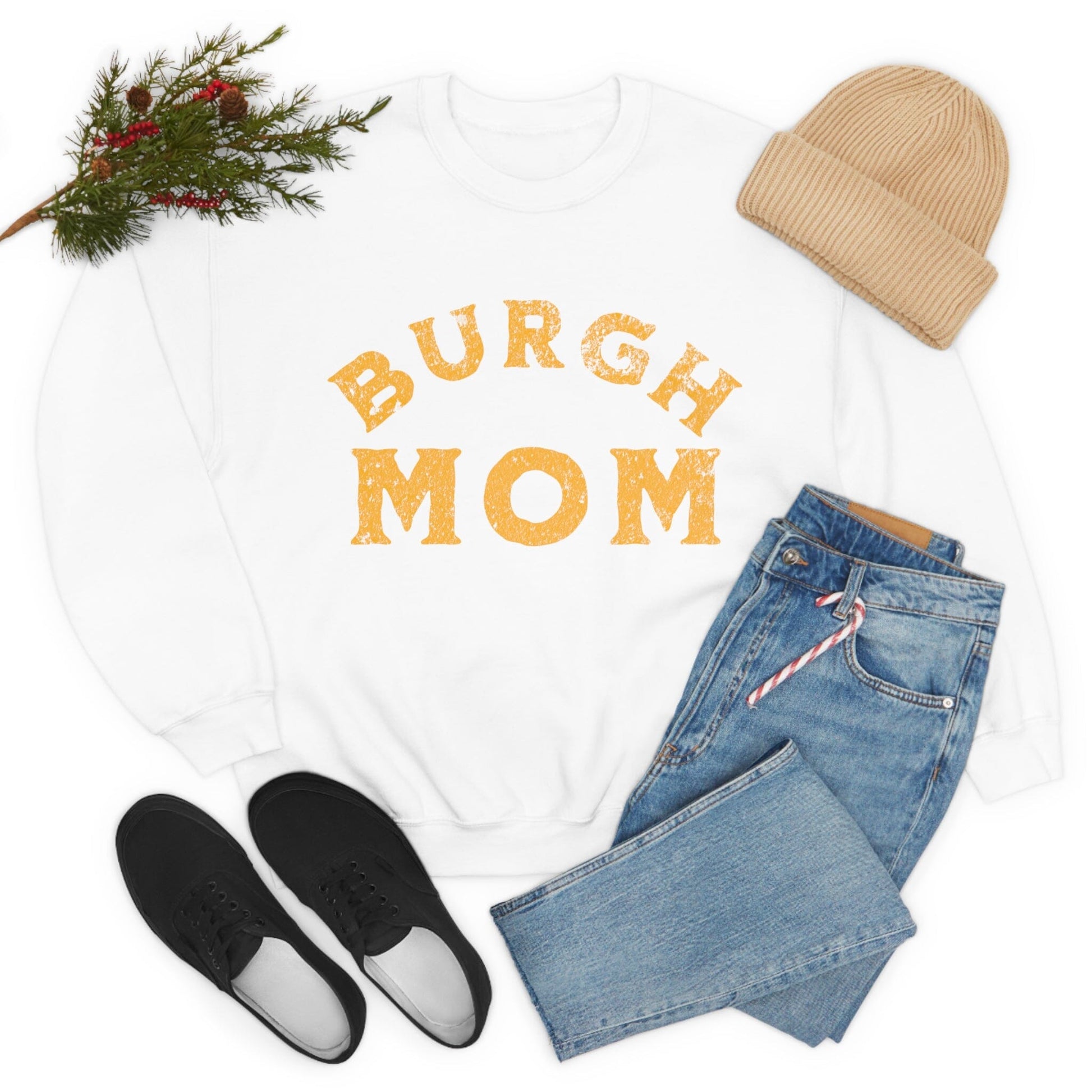 Burgh Mom Sweatshirt Sweatshirt Printify