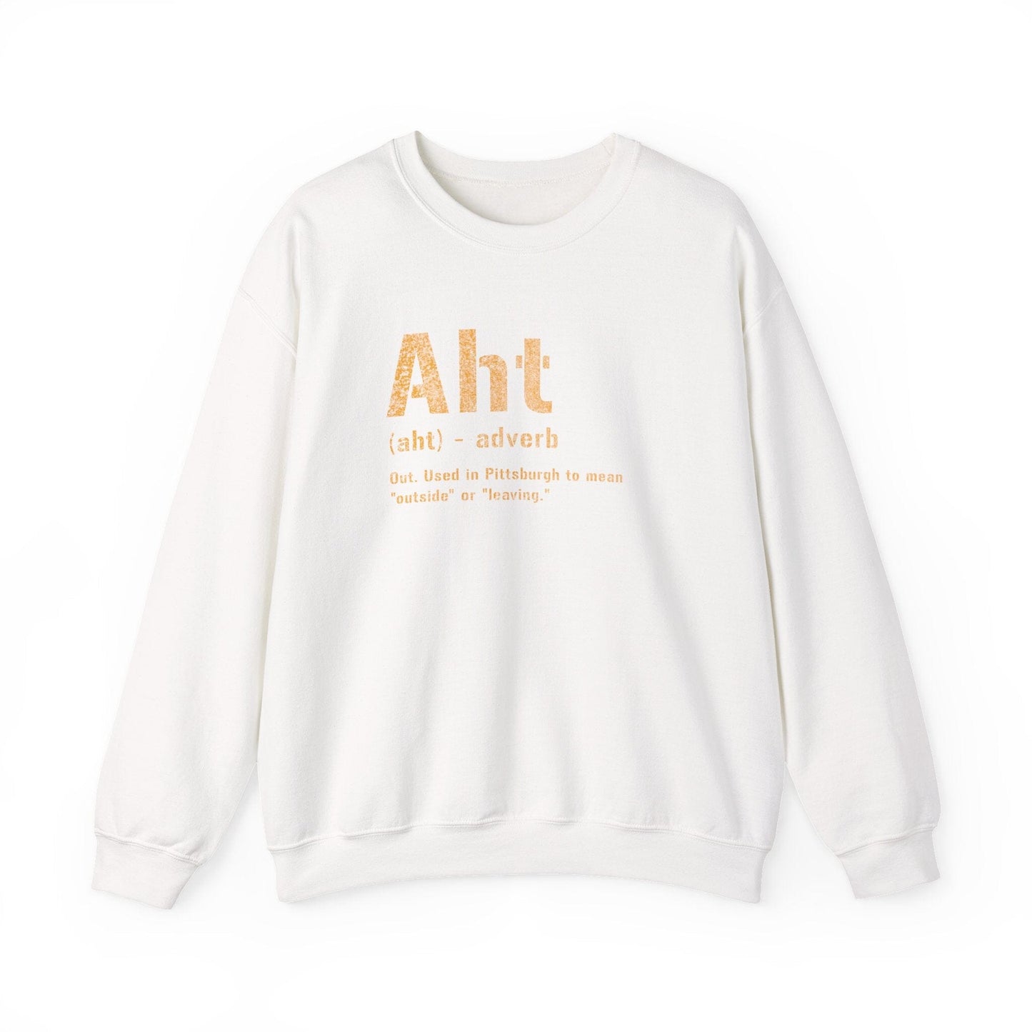 Aht Sweatshirt - Pittsburghese Crewneck Sweatshirt Yinzergear S White