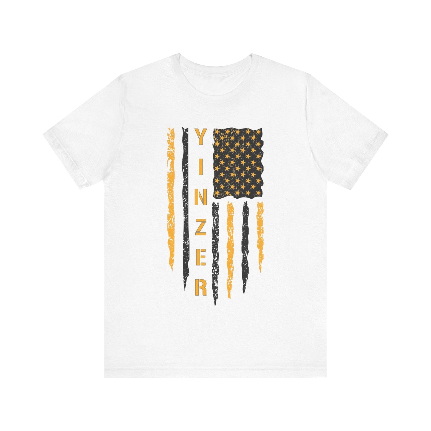 Yinzer Flag T-Shirt - Let Your Pittsburgh Pride Fly T-Shirt Printify White S