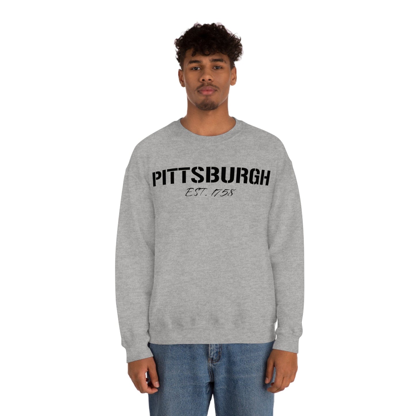 Pittsburgh EST 1758 Sweatshirt Sweatshirt Printify