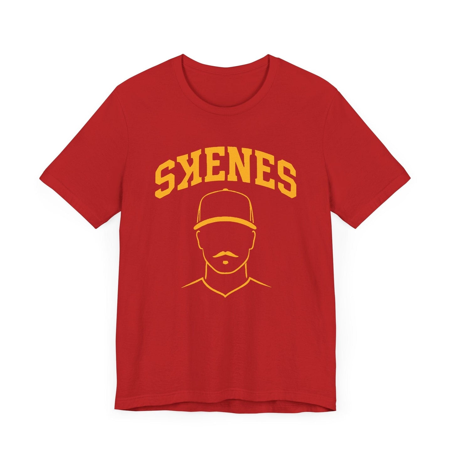 Paul Skenes Mustache Tee – Pittsburgh Baseball Shirt in Black and Gold | Unisex Fan Apparel T-Shirt Yinzergear