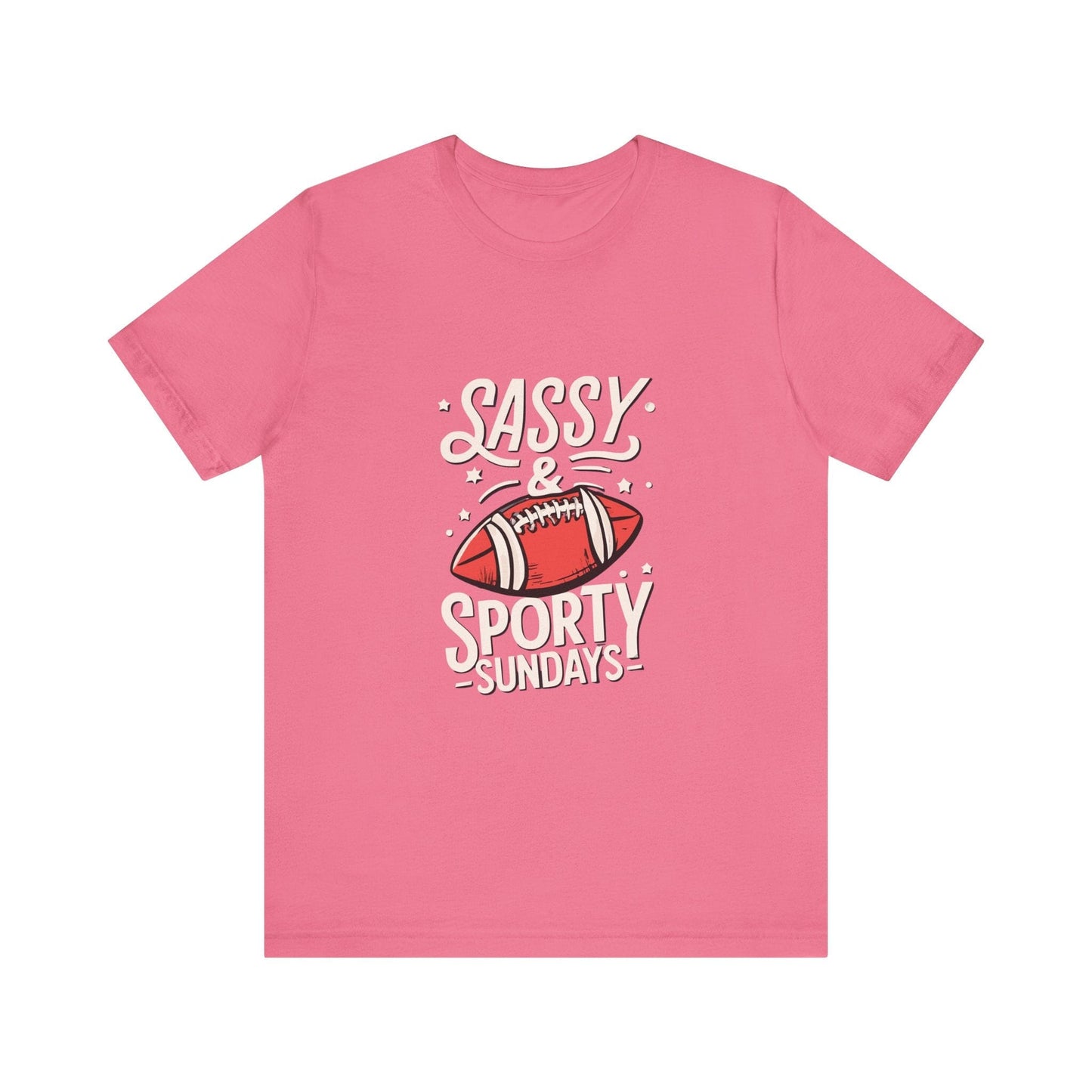 Football Sunday Tee - Sassy Sporty Game Day Shirt T-Shirt Printify Charity Pink XS