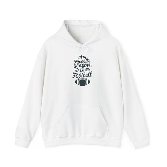 My Favorite Season is Football Hoodie - Game Day Sweatshirt Hoodie Yinzergear S White