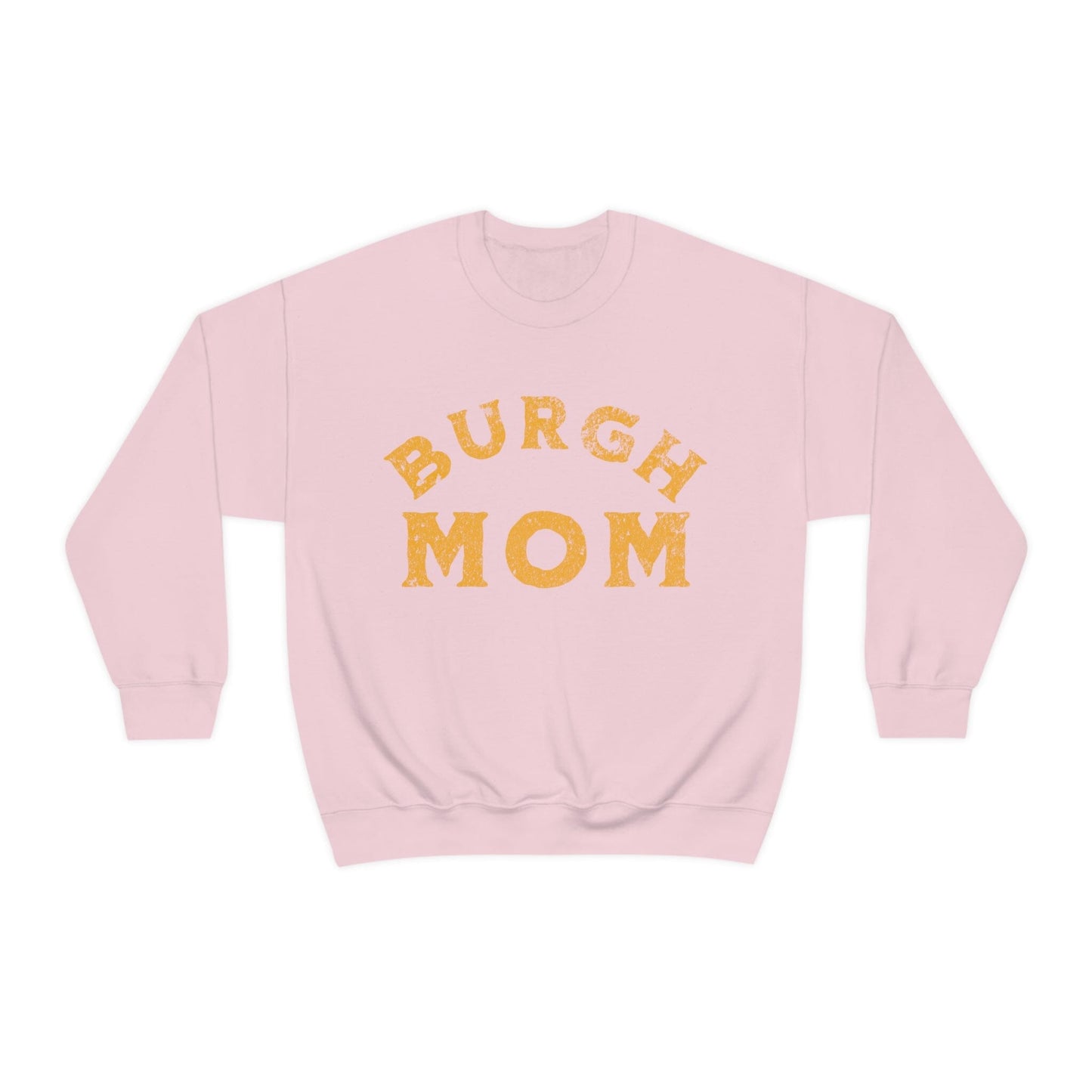 Burgh Mom Sweatshirt Sweatshirt Printify S Light Pink