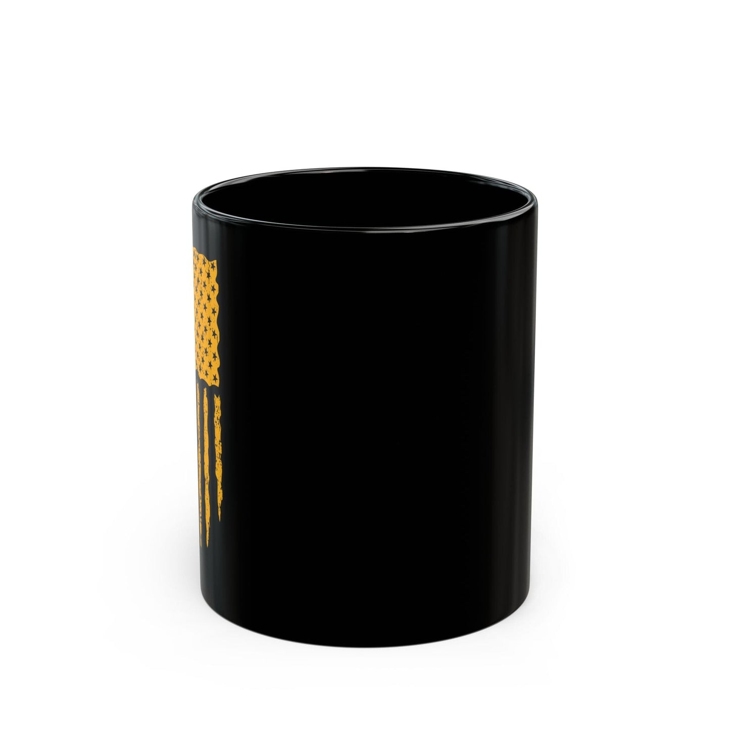 Yinzer Flag Coffee Mug – Black & Gold 11oz & 15oz Ceramic Mug | Patriotic Pittsburgh Gift Mug Printify