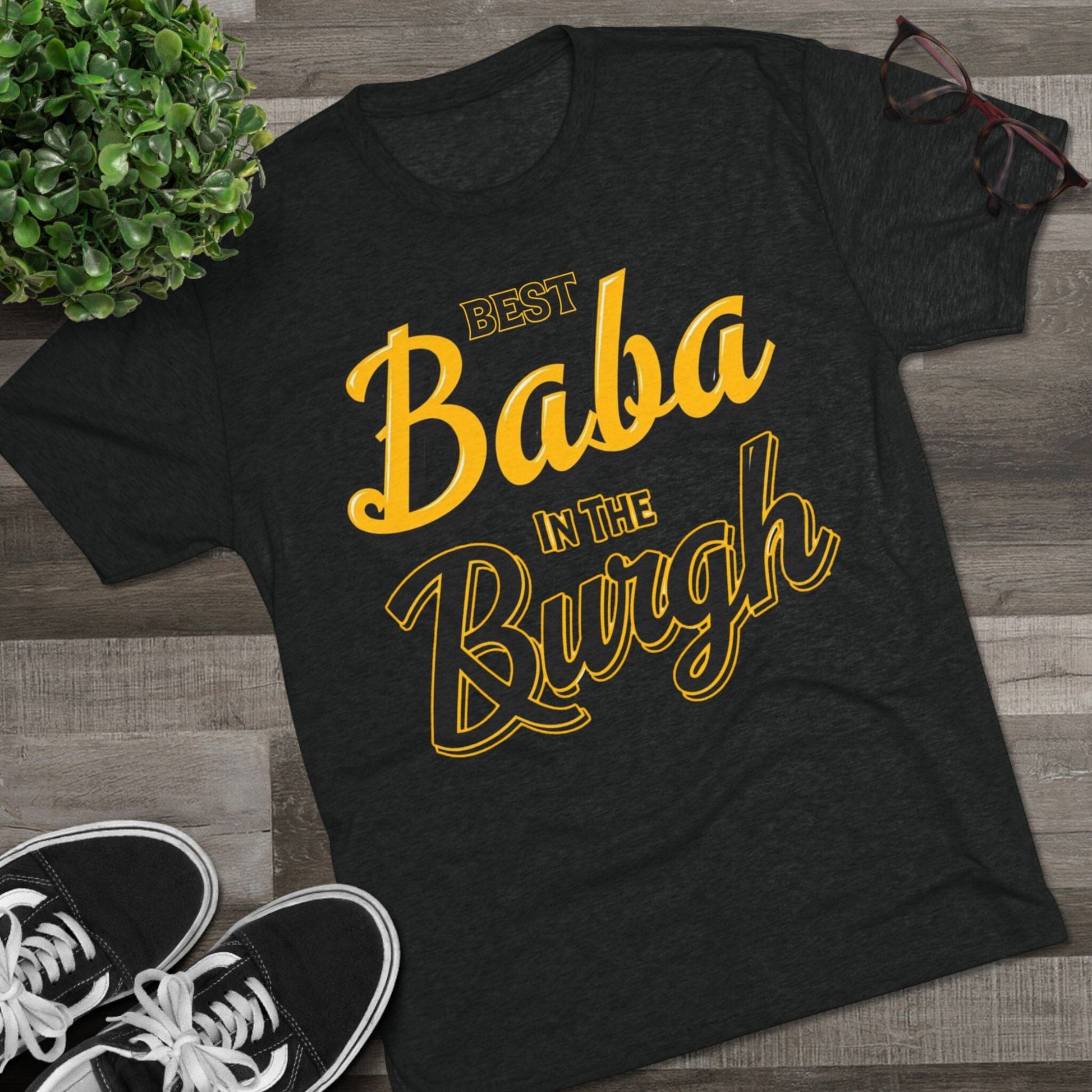 Baba Tri-Blend Tee - Pittsburgh Grandma Gift - Burgh T-Shirt Yinzergear
