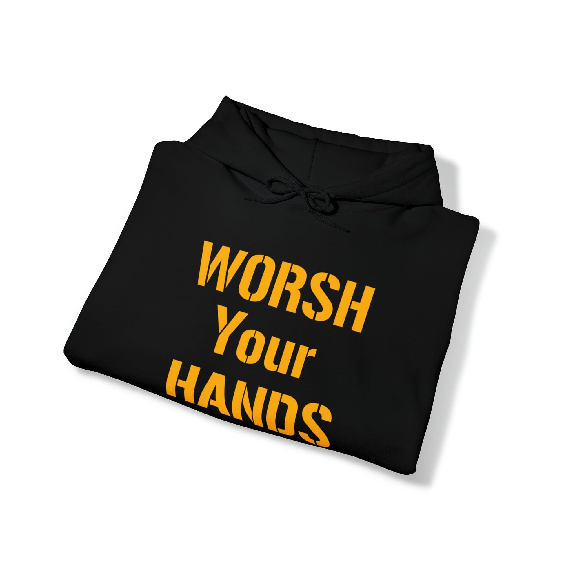 Worsh Your Hards Hoodie Hoodie Printify