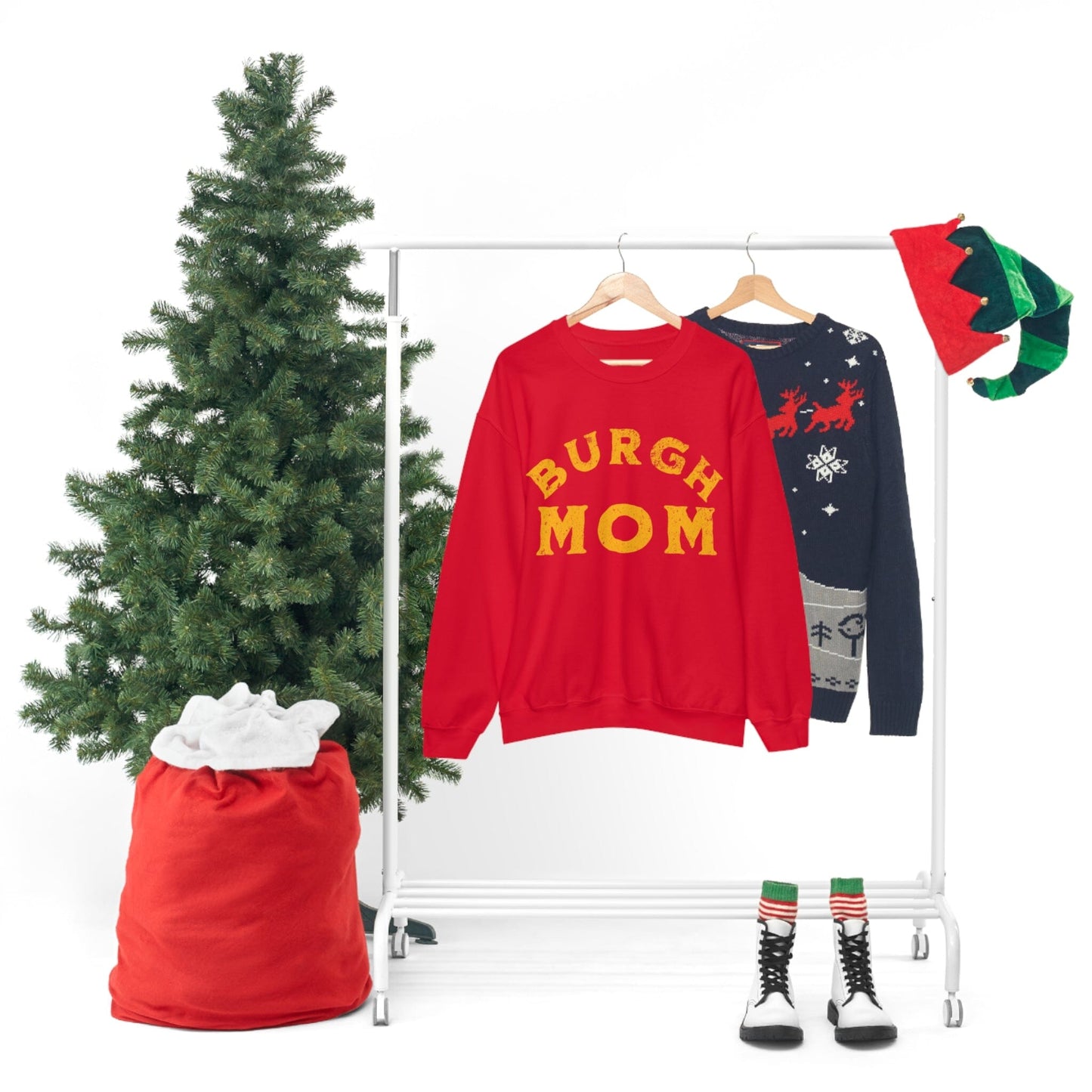 Burgh Mom Sweatshirt Sweatshirt Printify