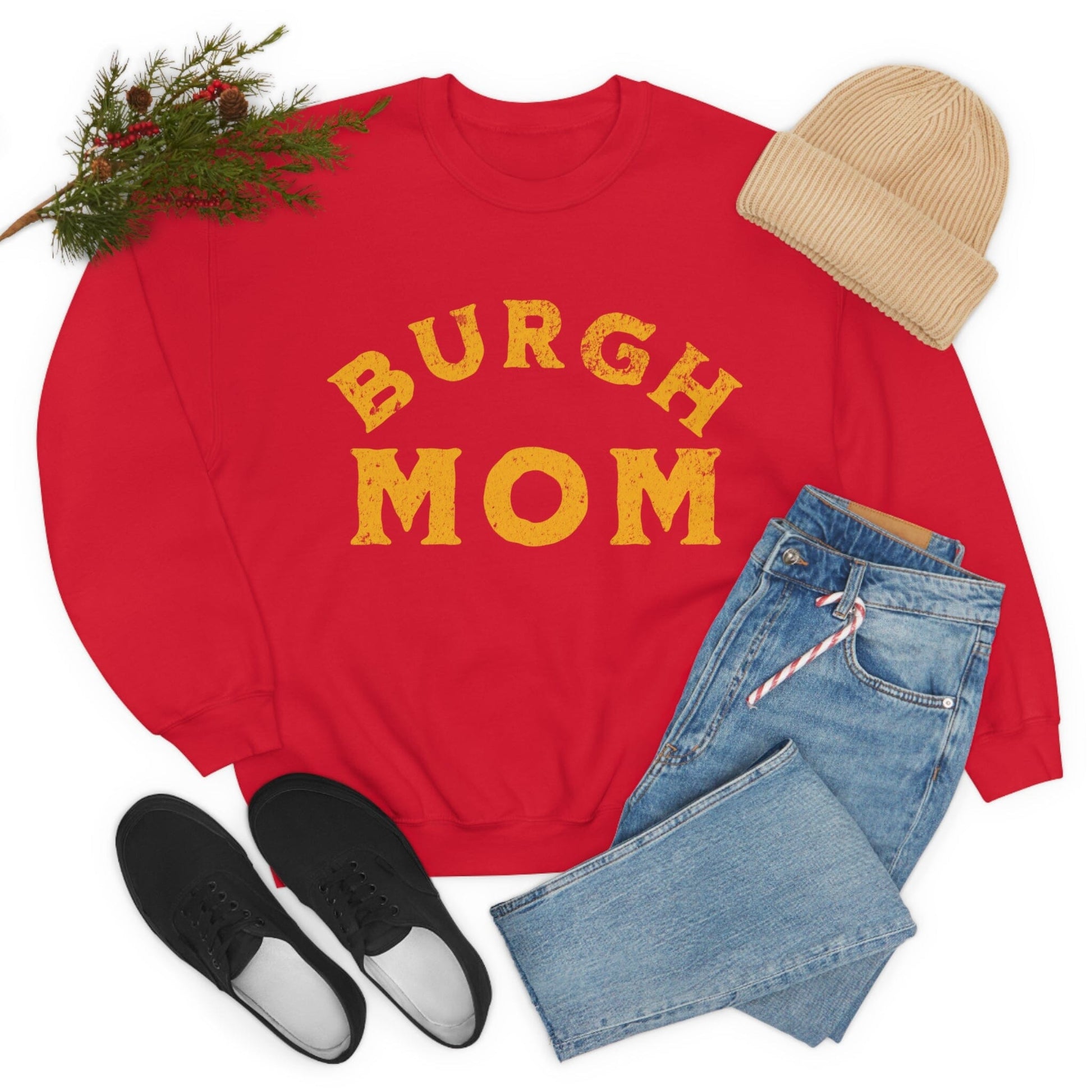 Burgh Mom Sweatshirt Sweatshirt Printify