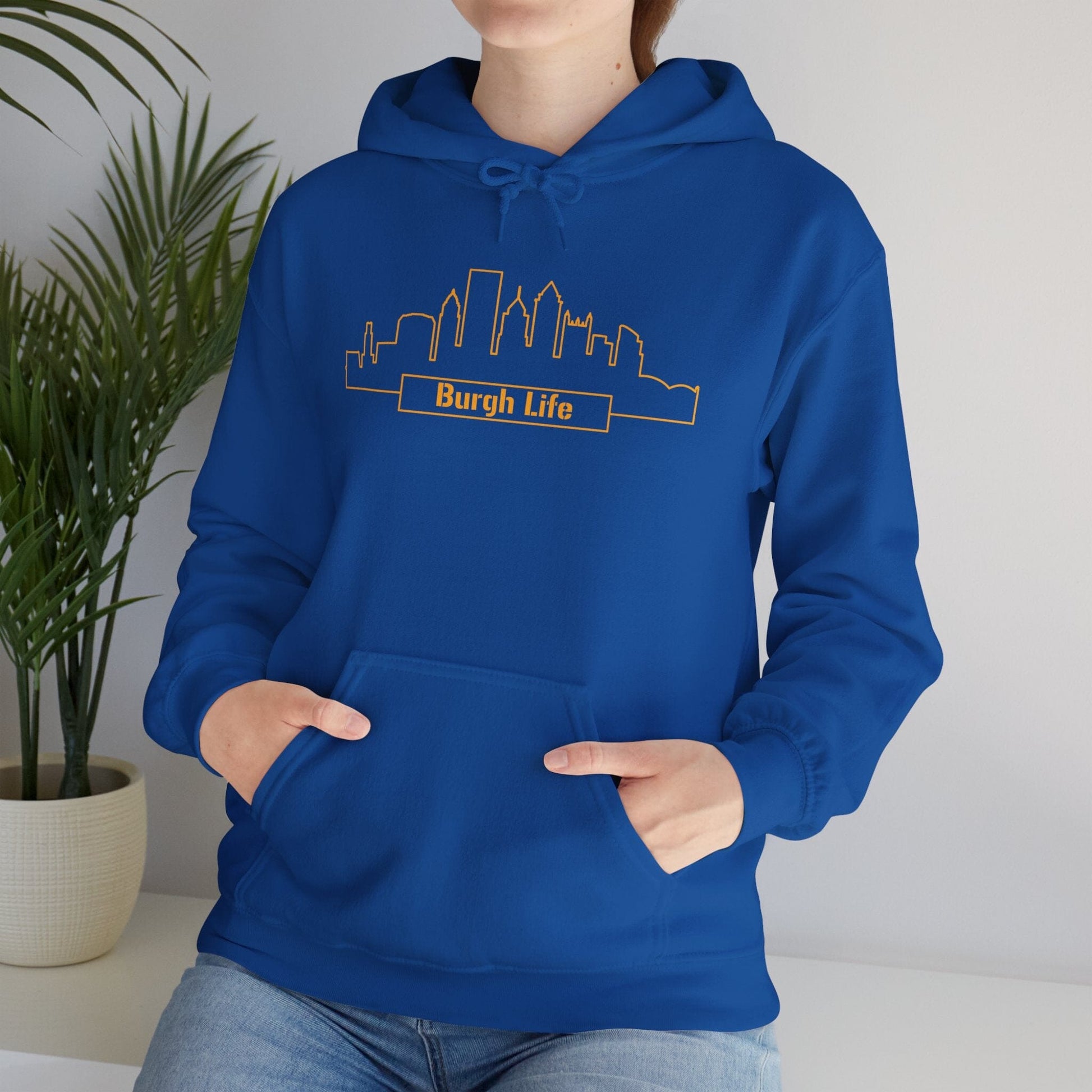 Burgh Life Pittsburgh Skyline Hoodie - Yinzer Pride Gift Hoodie Printify