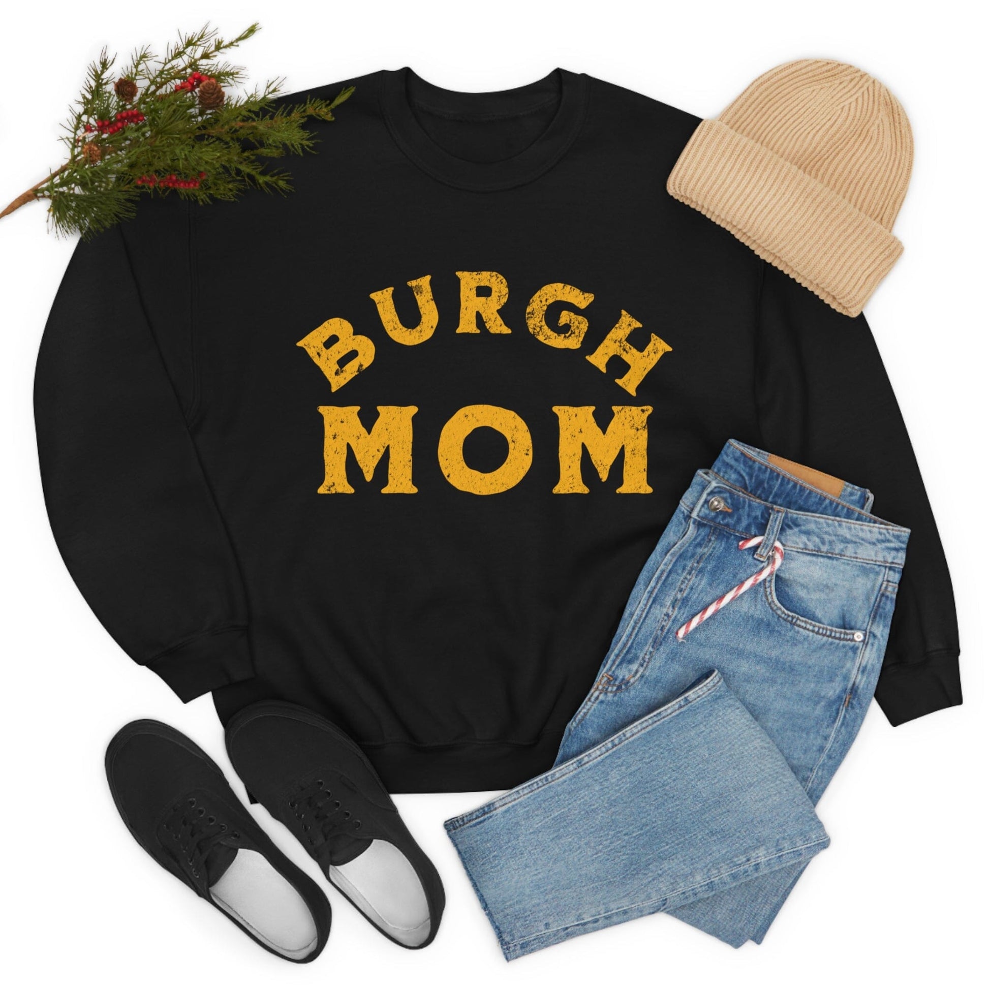 Burgh Mom Sweatshirt Sweatshirt Printify
