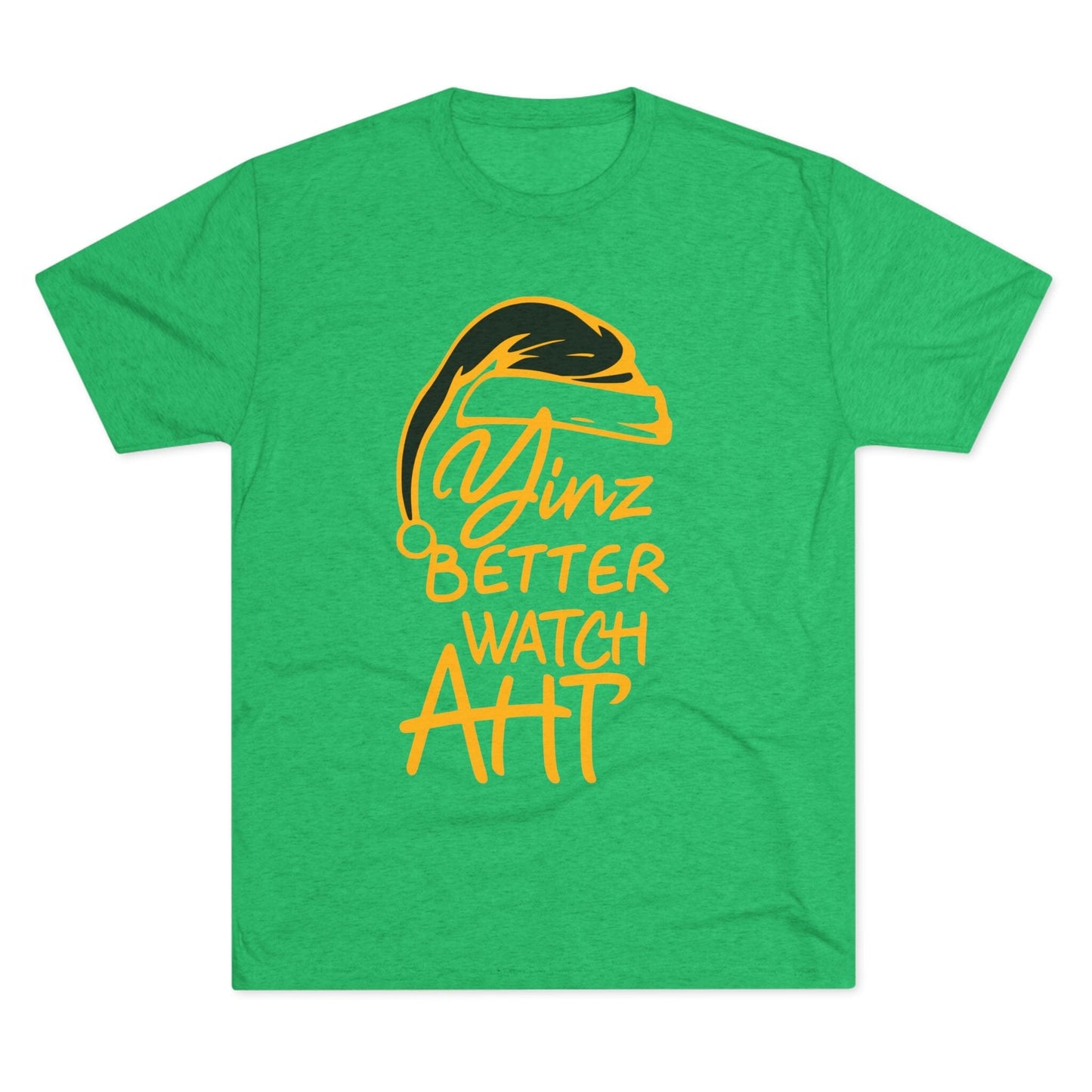 Yinz Better Watch Aht Tri-Blend Tee - Pittsburgh Christmas T-Shirt Printify S Tri-Blend Envy