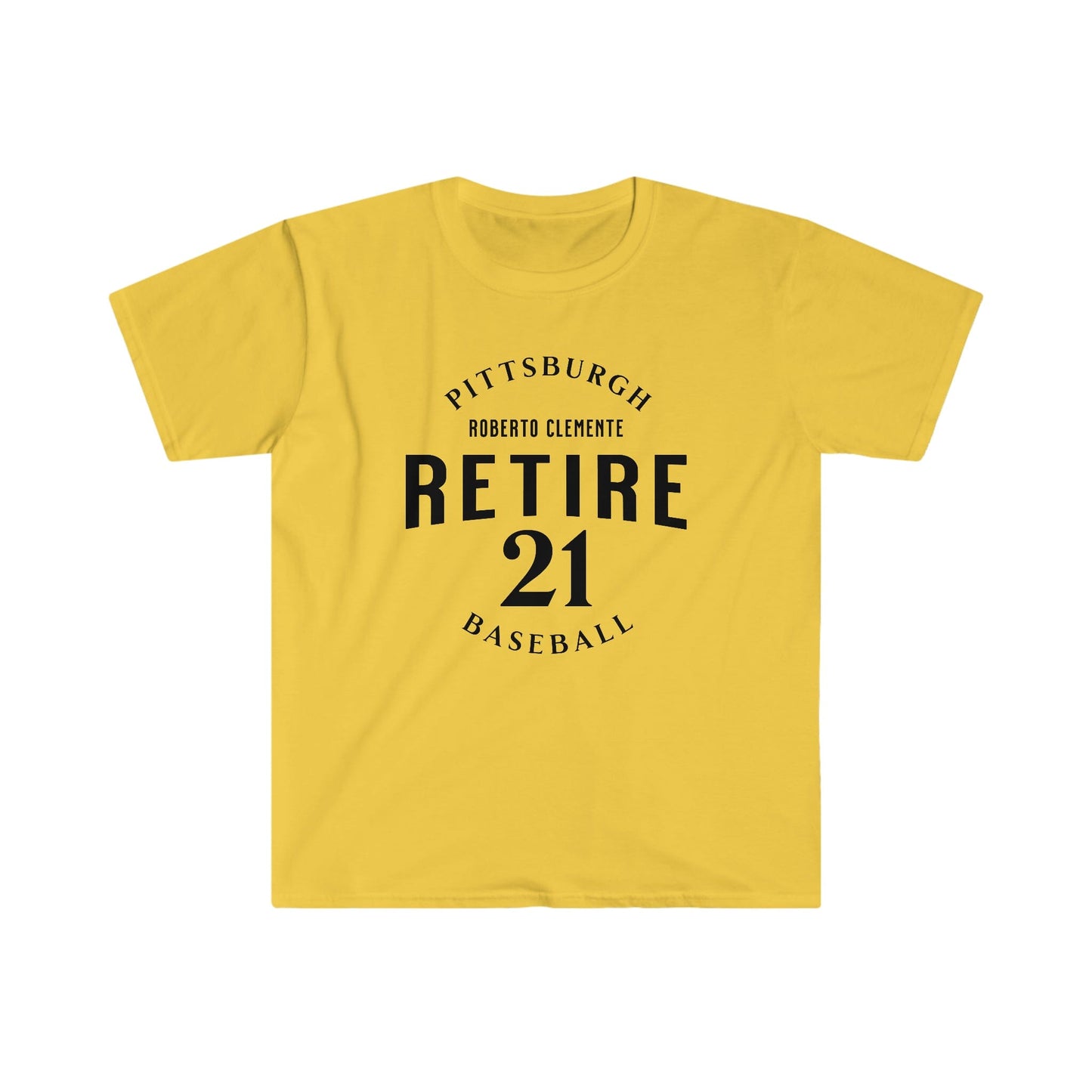 Retire 21 Roberto Clemente T-Shirt T-Shirt Yinzergear Daisy S
