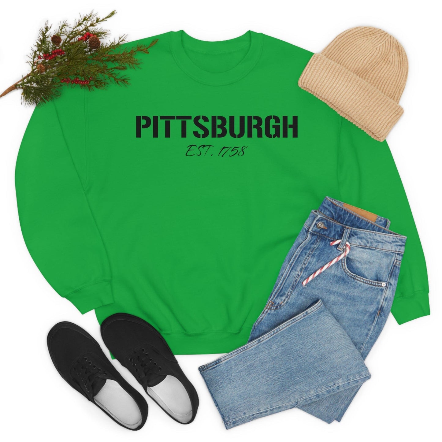 Pittsburgh EST 1758 Sweatshirt Sweatshirt Printify