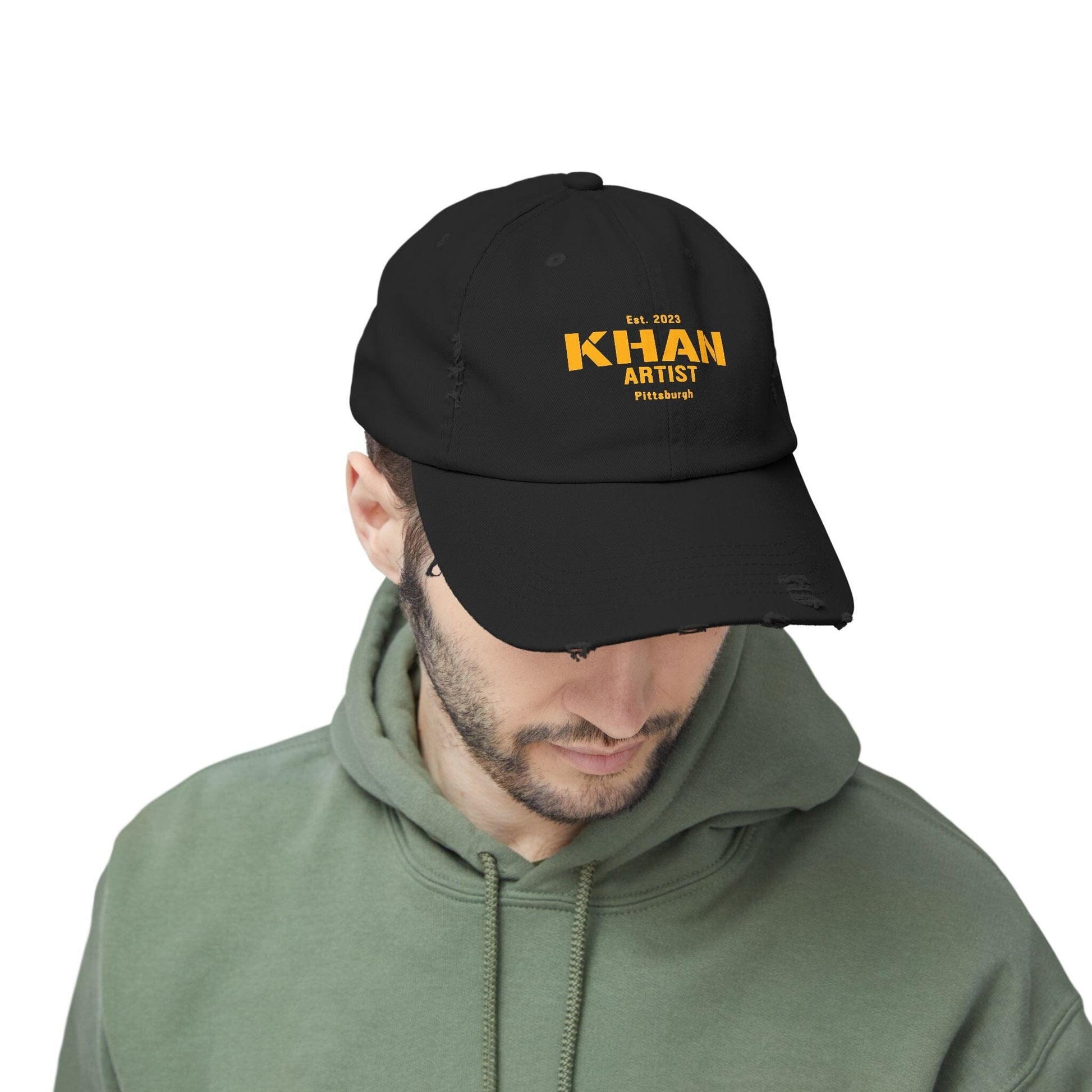 Khan Artist Baseball Hat - Pittsburgh Football Cap - Yinzer Hats Printify