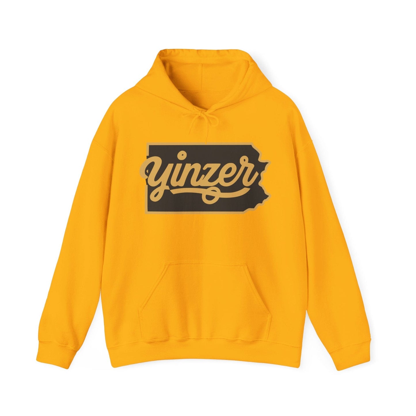 Yinzer Hoodie - Pittsburgh Pride Sweatshirt Hoodie Printify Gold S
