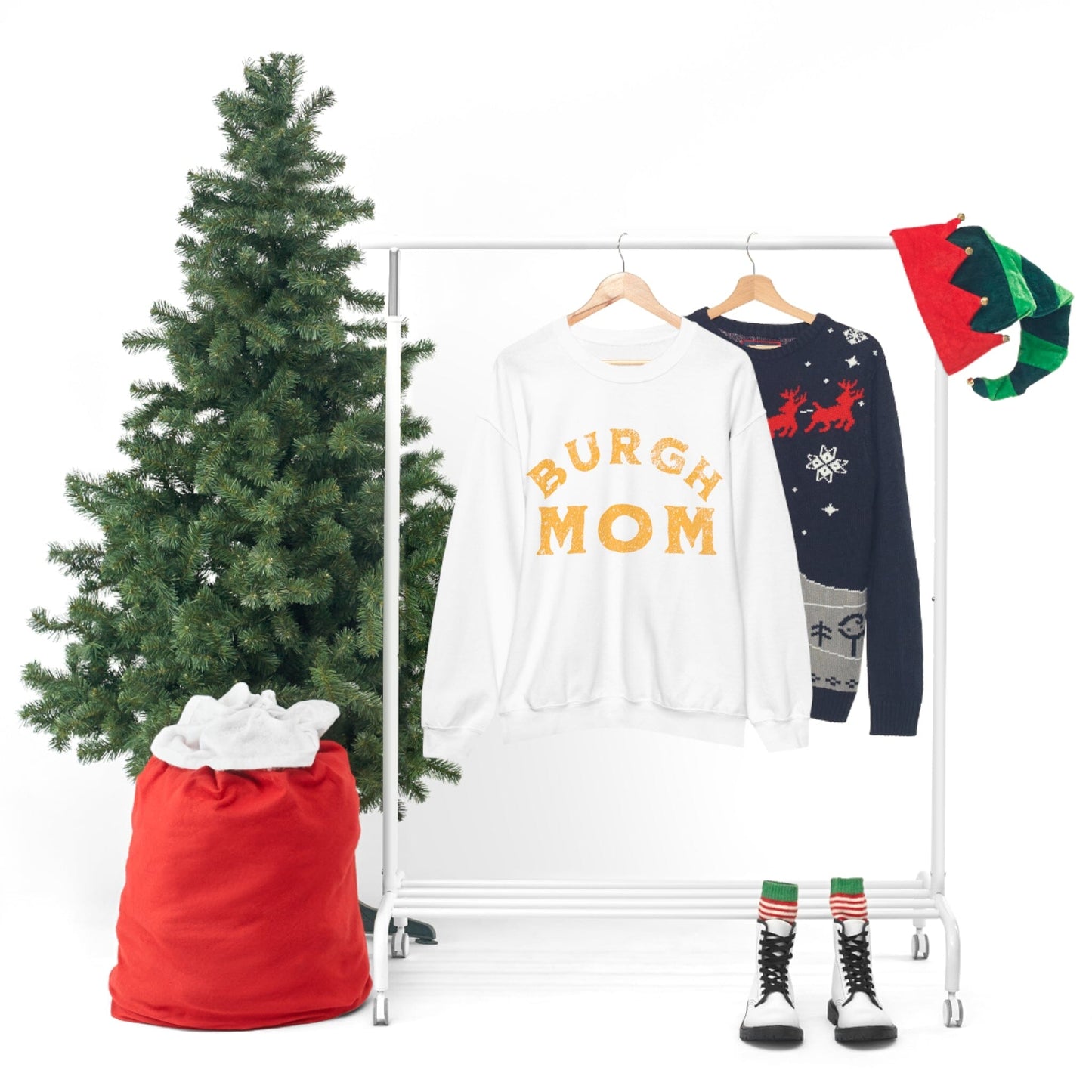 Burgh Mom Sweatshirt Sweatshirt Printify