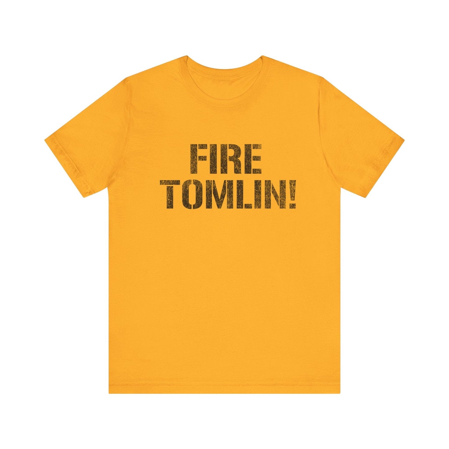 Fire Tomlin Pittsburgh Football Tee - Steelers Fan Shirt T-Shirt Printify Gold S