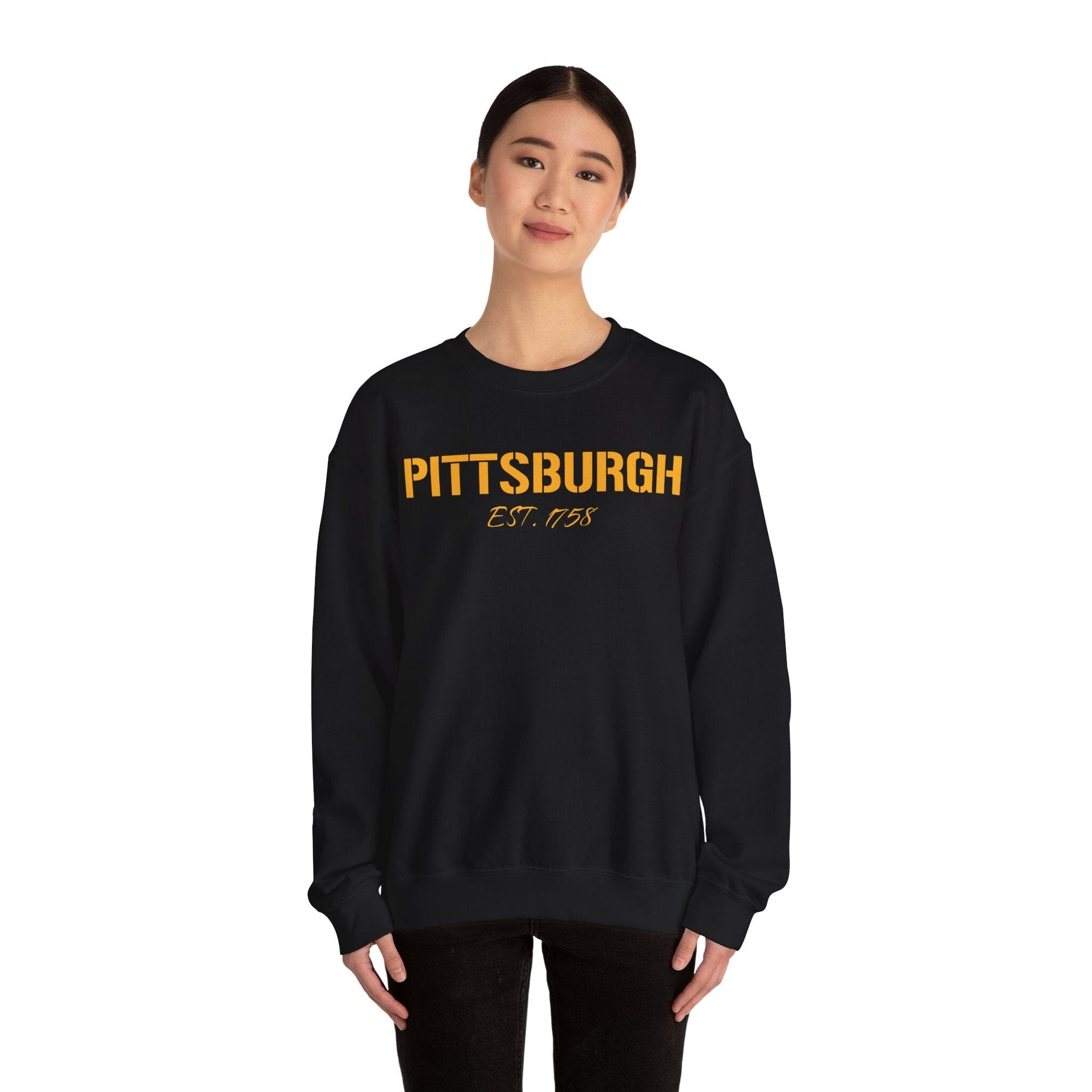 Pittsburgh EST 1758 Sweatshirt - Steel City Crewneck Sweatshirt Yinzergear