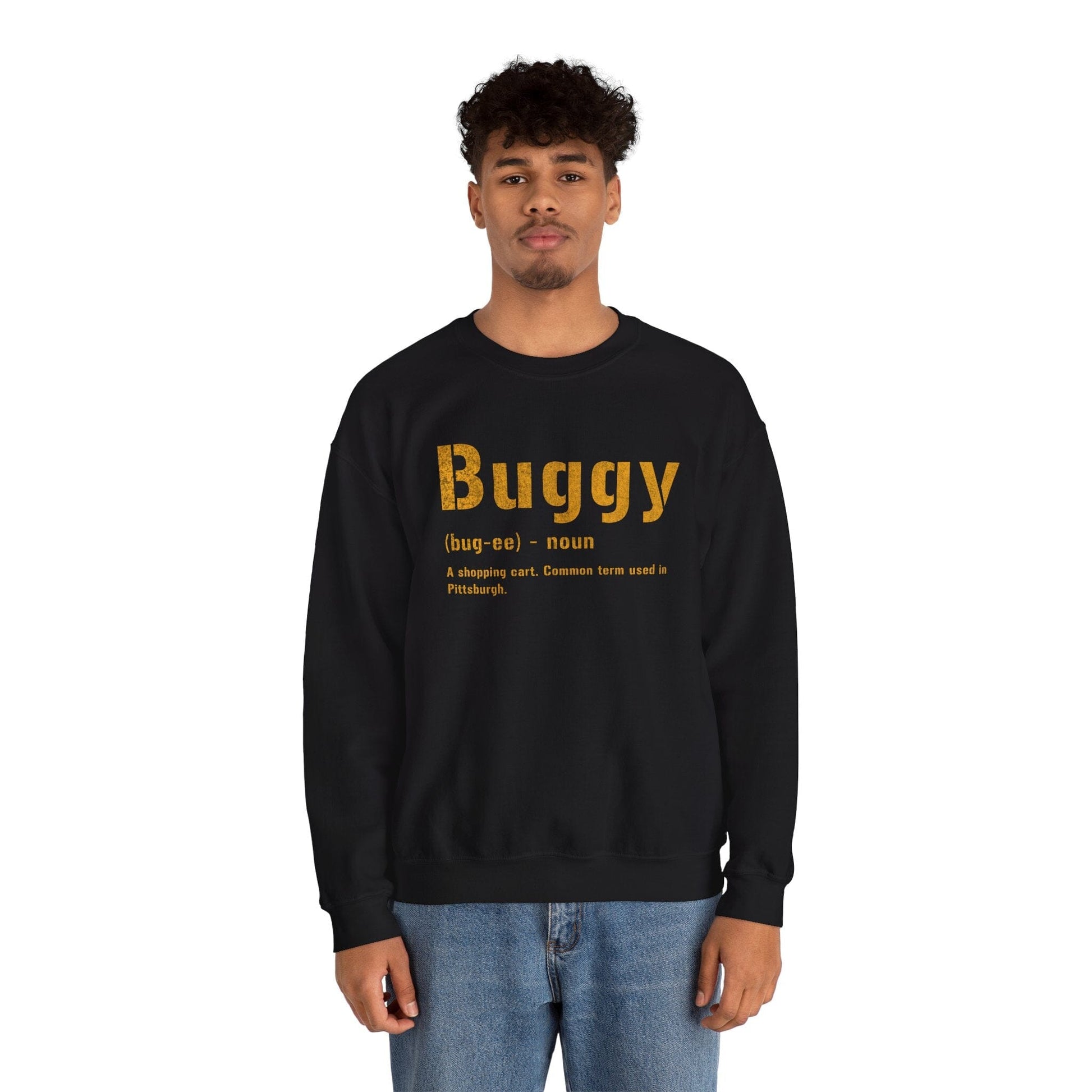 Buggy Sweatshirt - Pittsburghese Crewneck Sweatshirt Yinzergear