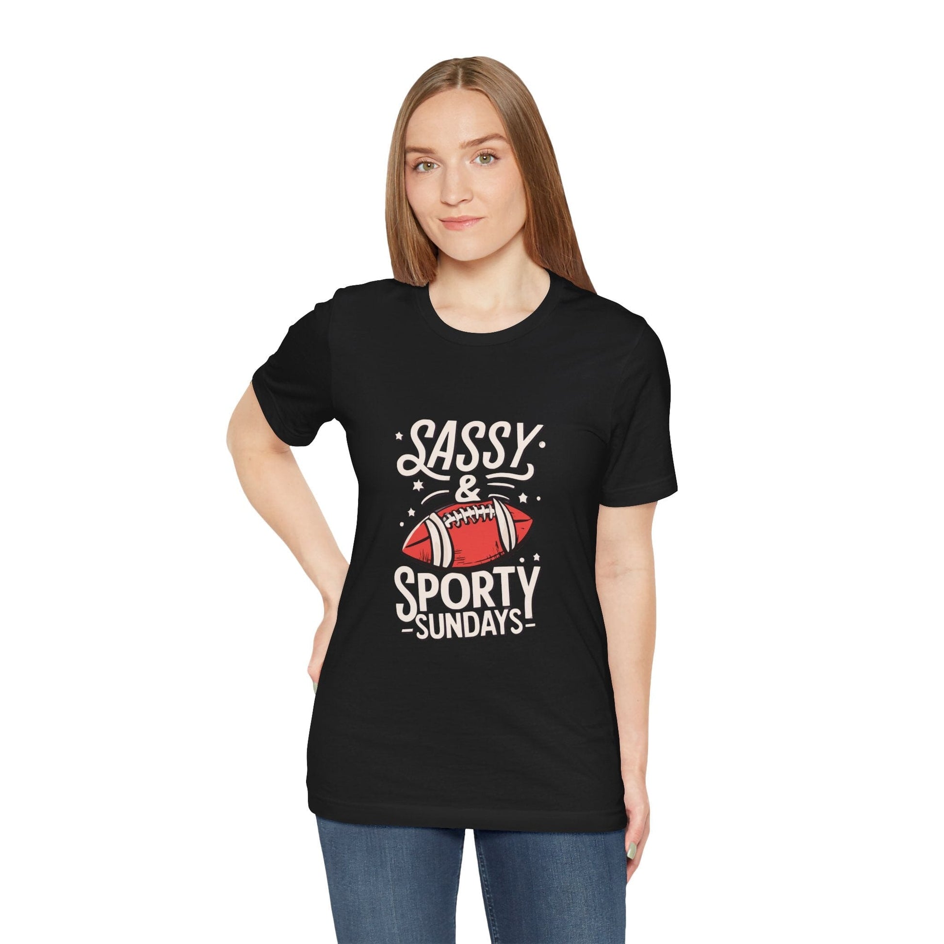 Football Sunday Tee - Sassy Sporty Game Day Shirt T-Shirt Printify