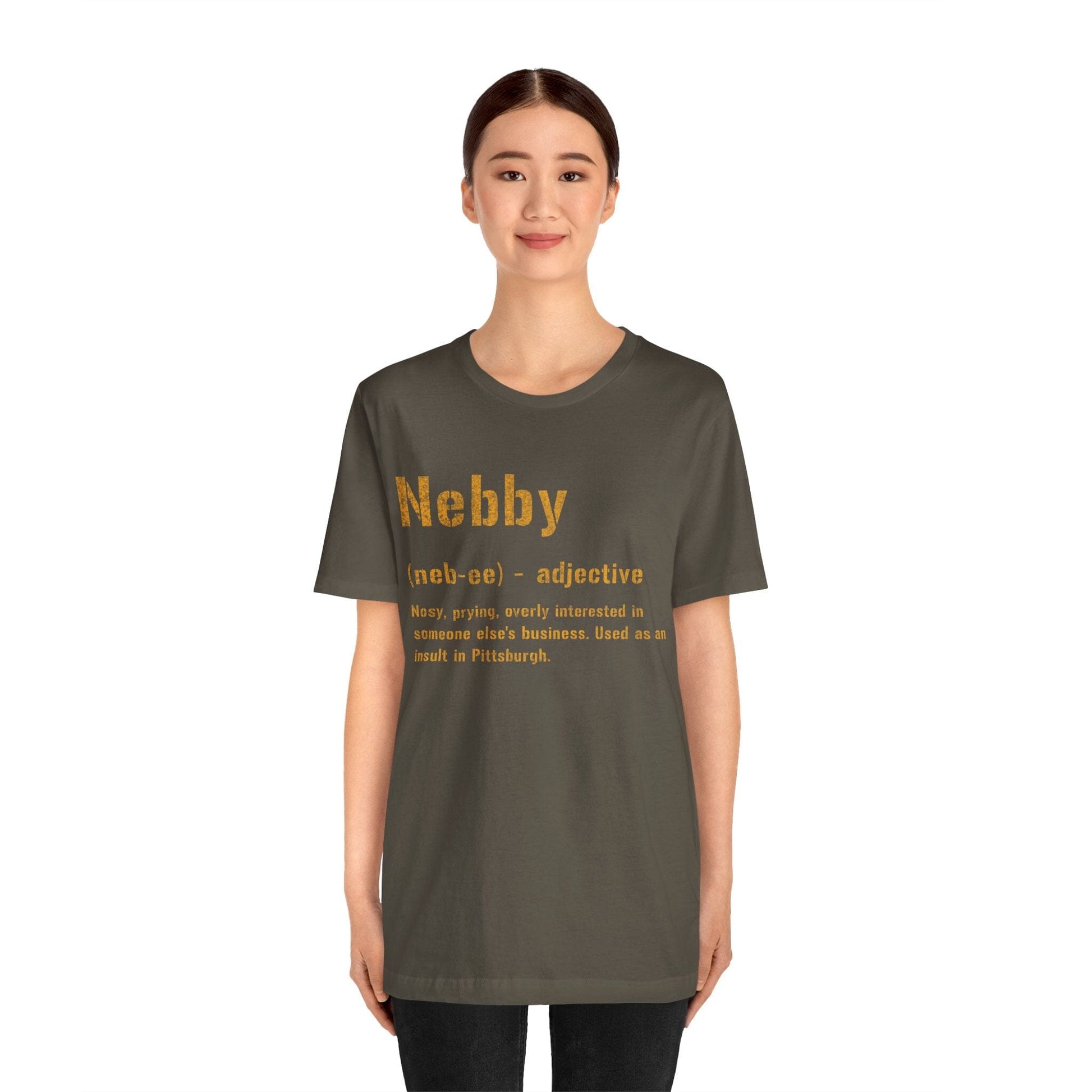 Nebby T-Shirt | Pittsburghese Shirt | Steel City Clothing | Yinzer Gifts T-Shirt Yinzergear