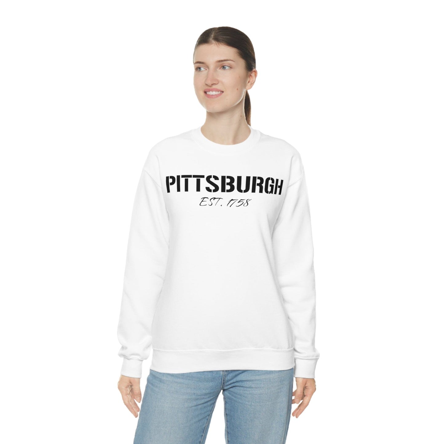 Pittsburgh EST 1758 Sweatshirt Sweatshirt Printify