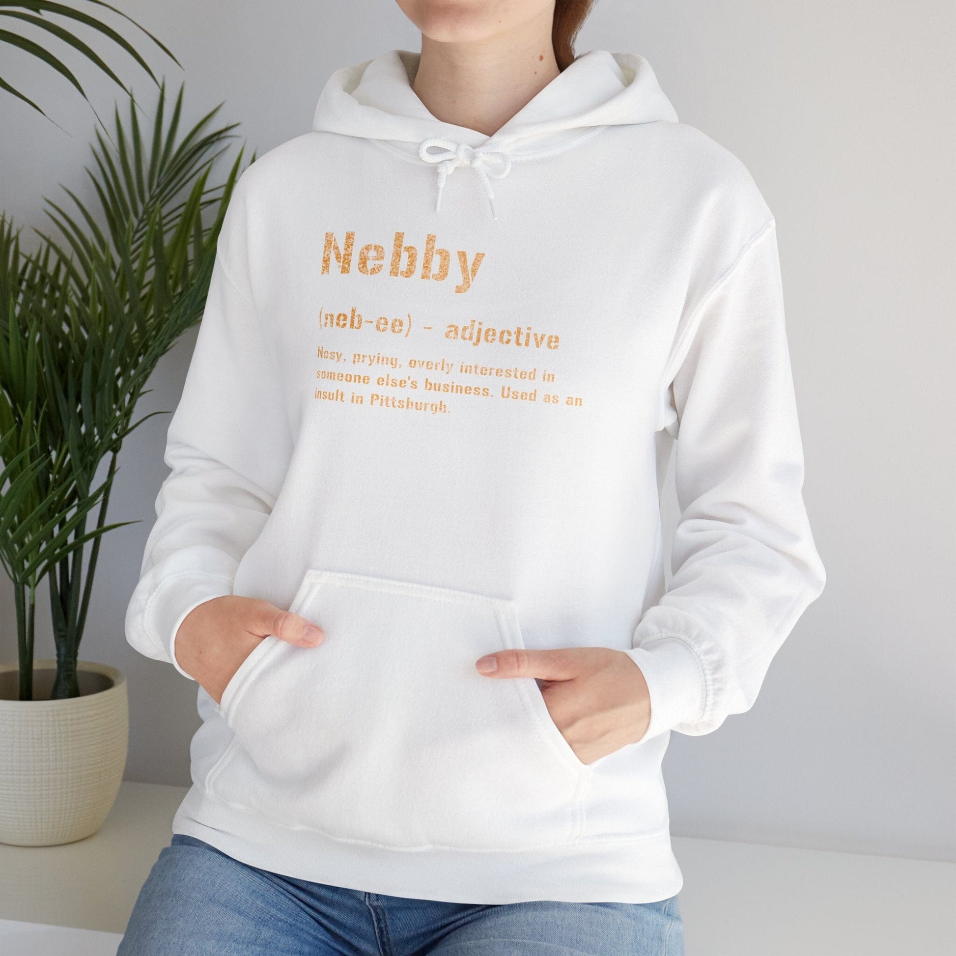 Nebby Hoodie - Pittsburgh Slang - Pittsburghese Yinzer Gift Hoodie Printify