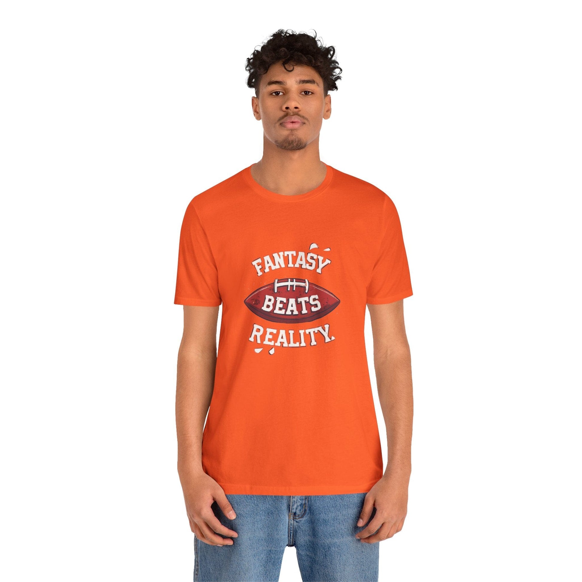 Fantasy Beats Reality Football T-Shirt - Game Day Tee T-Shirt Yinzergear