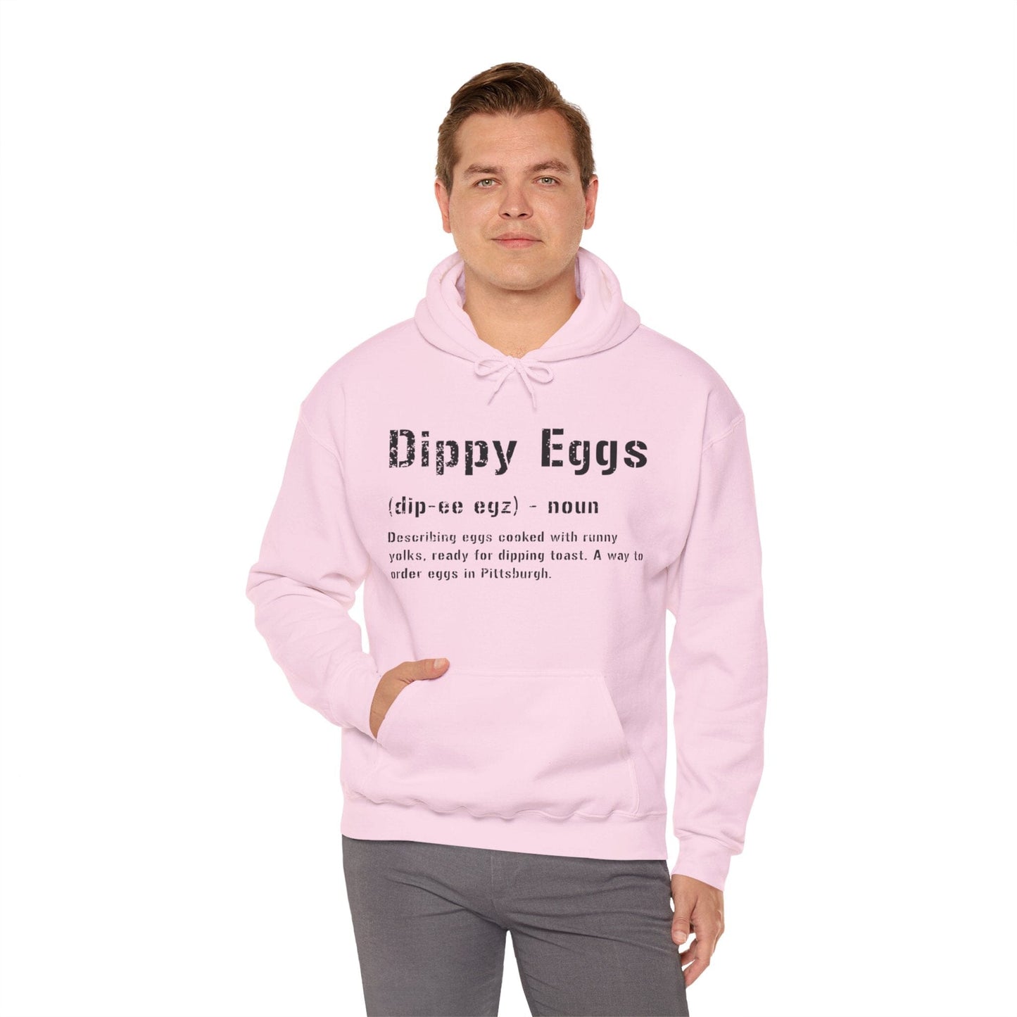 Dippy Eggs Yinzer Hoodie | Pittsburghese Apparel | Steel City Slang Hoodie Yinzergear