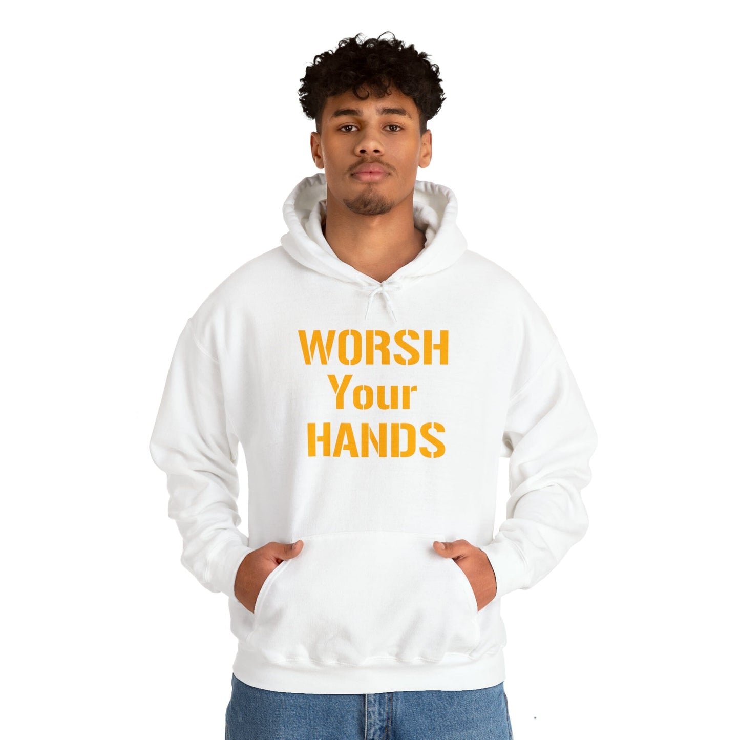 Worsh Your Hards Hoodie Hoodie Printify
