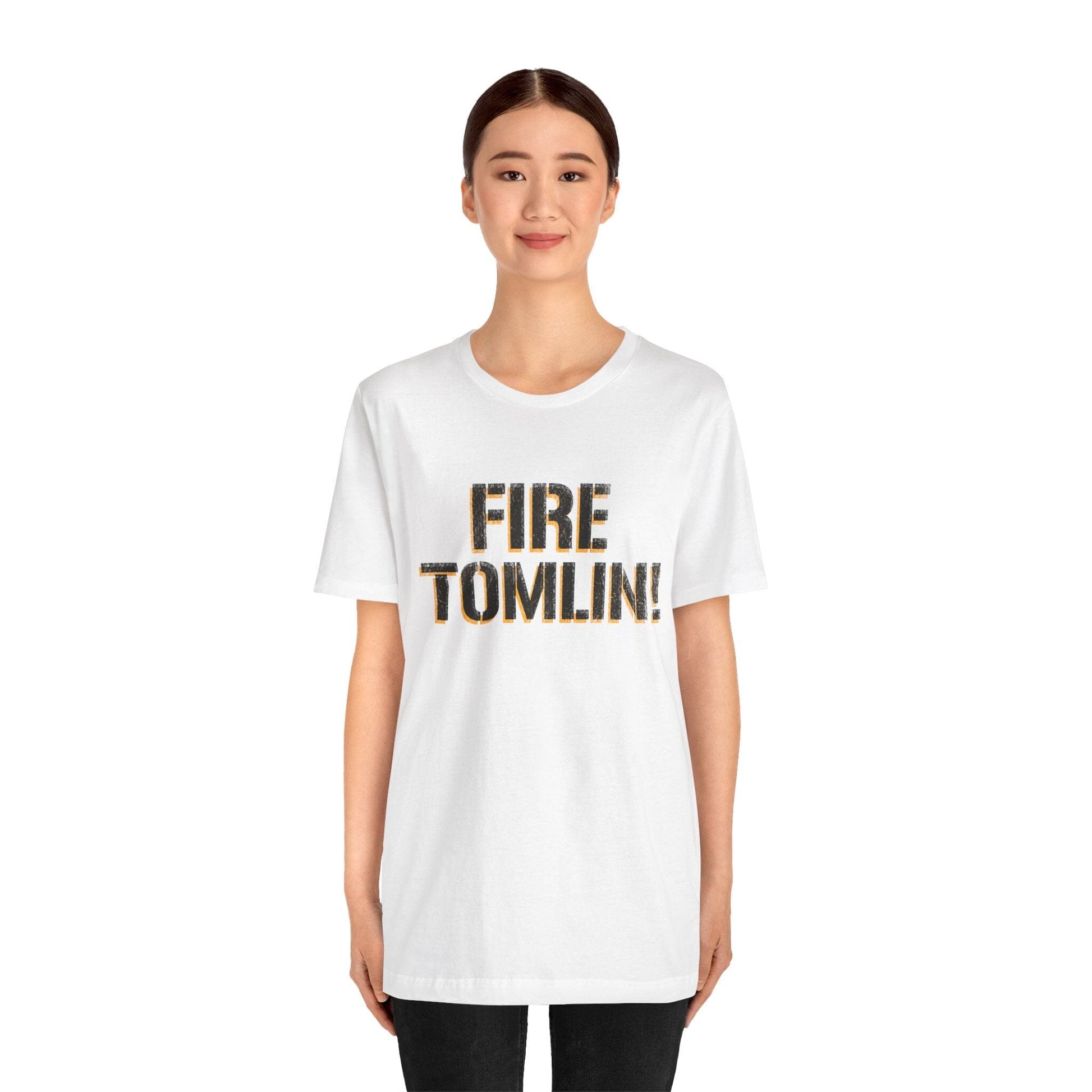 Fire Tomlin Pittsburgh Football Tee - Steelers Fan Shirt T-Shirt Printify