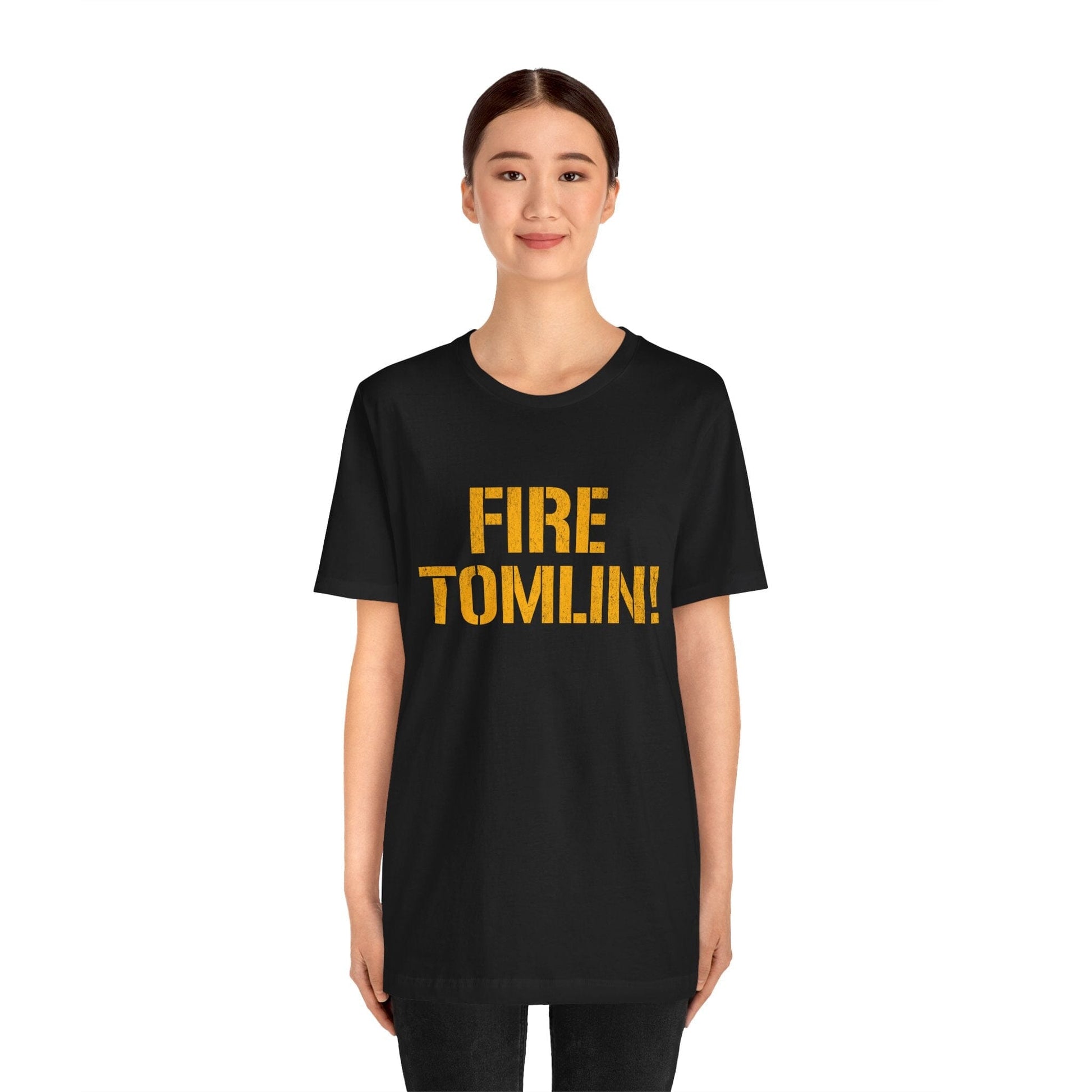 Fire Tomlin Pittsburgh Football Tee - Steelers Fan Shirt T-Shirt Printify