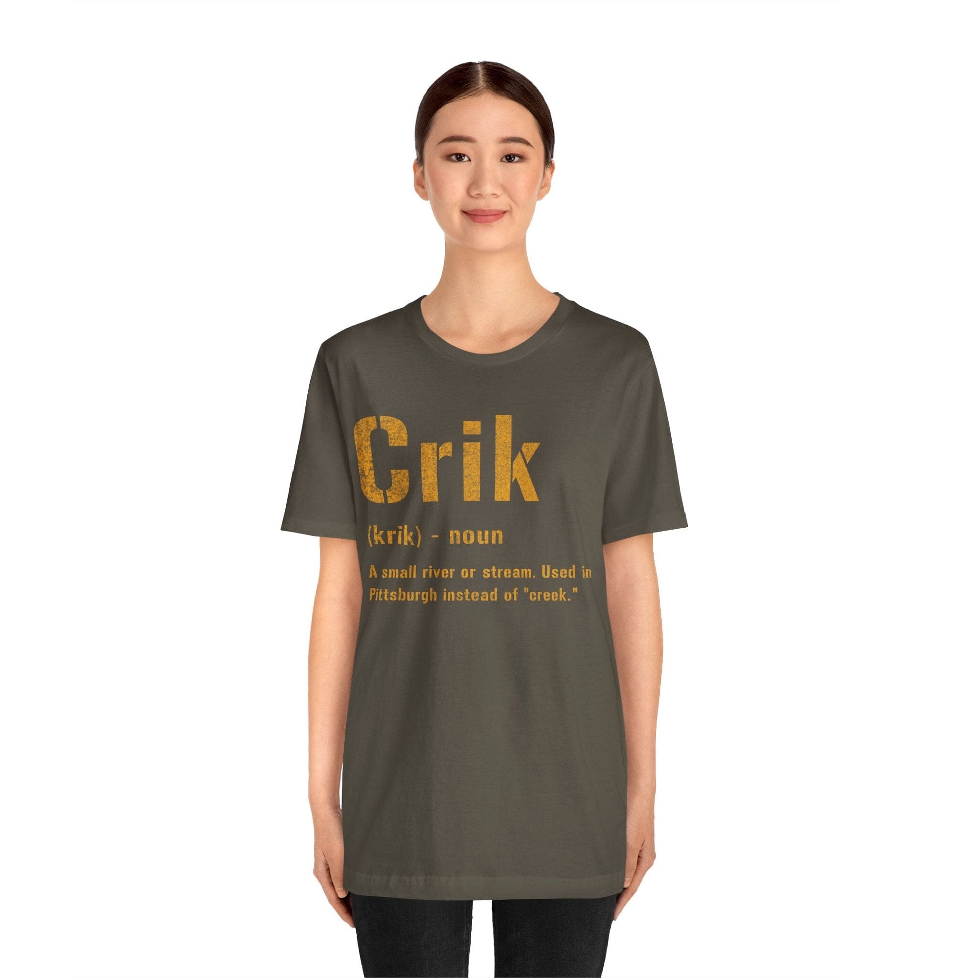 Crik T-Shirt | Pittsburghese Shirt | Great Yinzer Gift | Pittsburgh Tee | Steel City Clothing T-Shirt Yinzergear