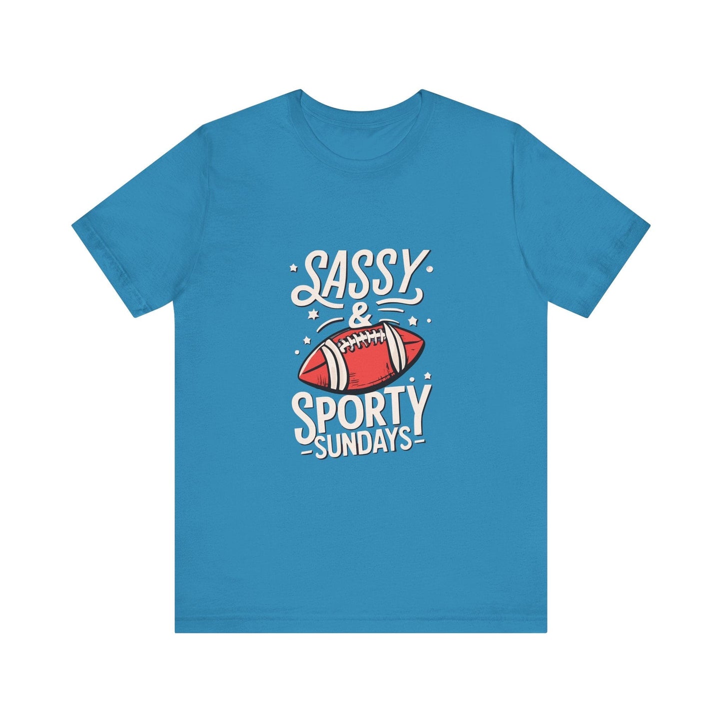 Football Sunday Tee - Sassy Sporty Game Day Shirt T-Shirt Printify Aqua XS
