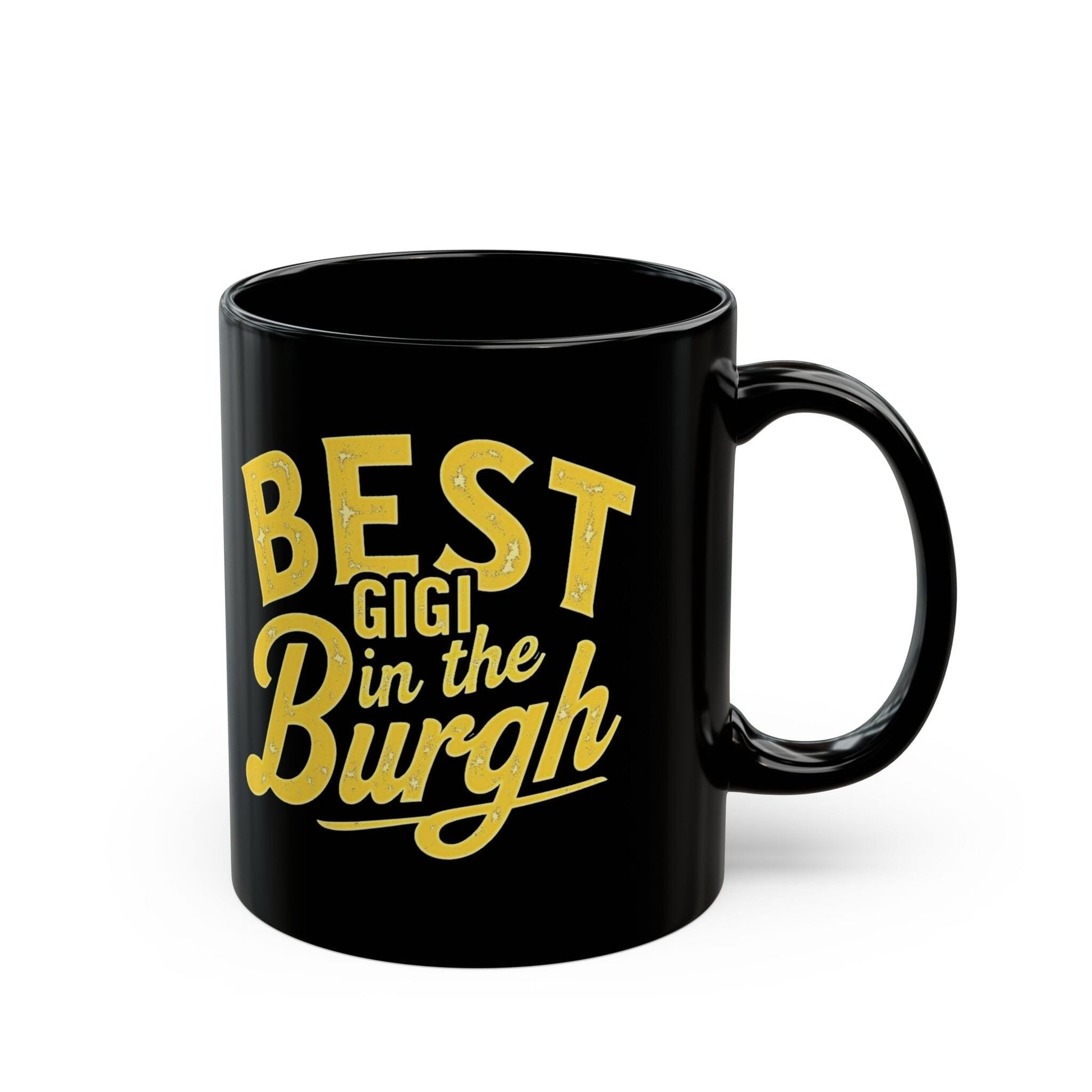 Gigi Coffee Mug - Pittsburgh Black & Gold - 11oz/15oz Mug Yinzergear