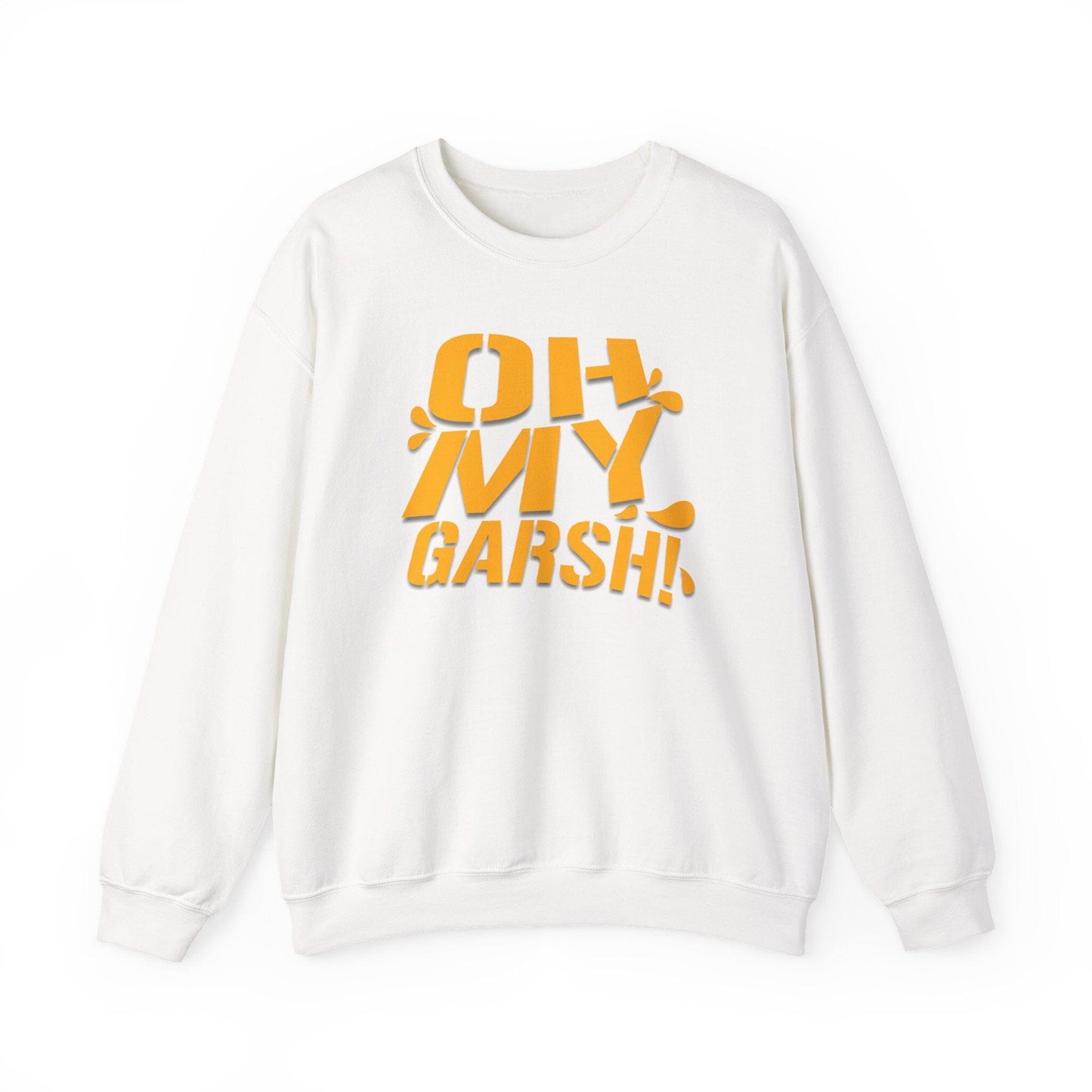 Oh My Garsh Sweatshirt - Pittsburghese Crewneck Sweatshirt Yinzergear S White
