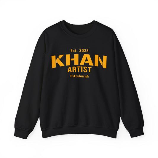 Khan Artist Pittsburgh Sweatshirt - Est. 2023 Steel City Sweatshirt Yinzergear S Black
