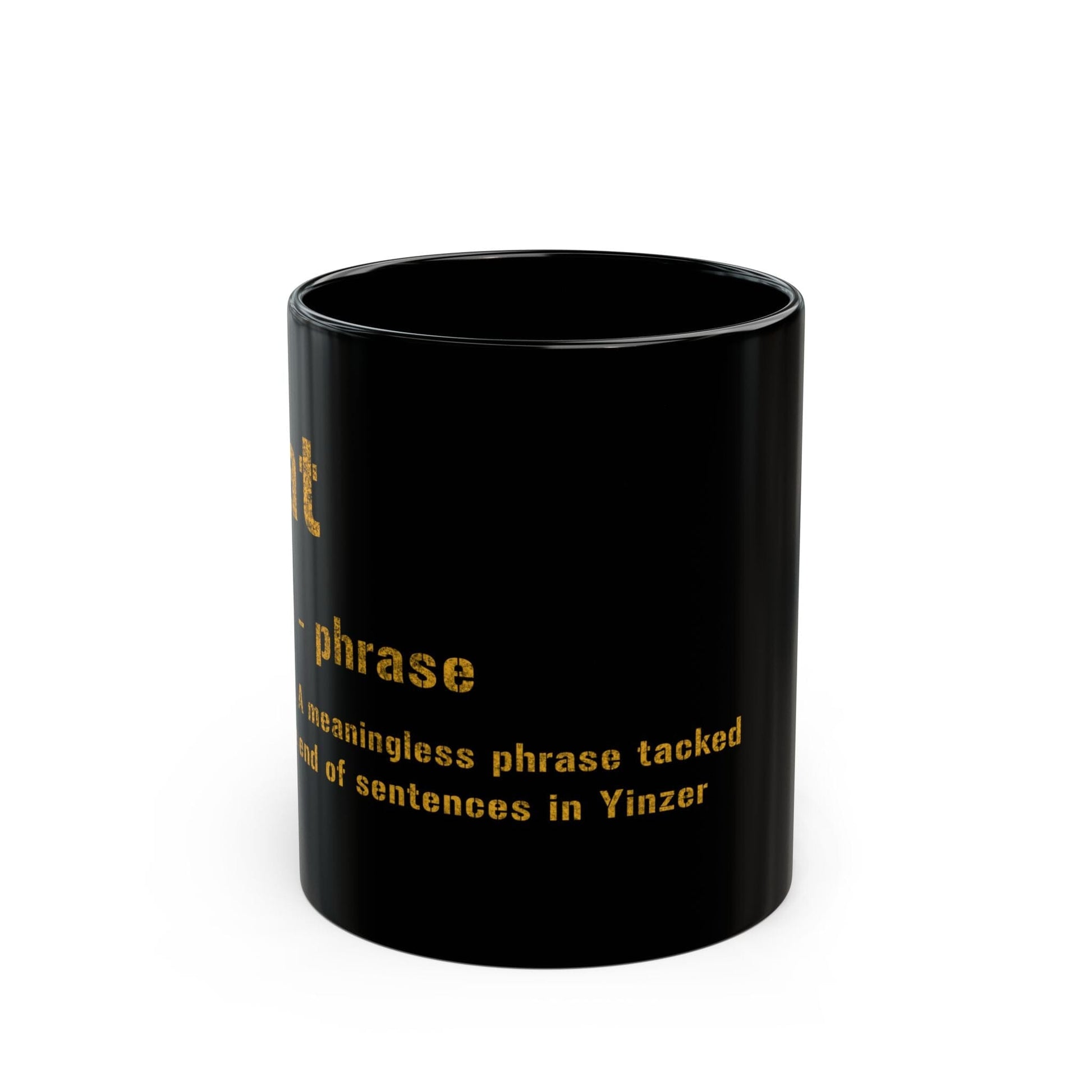 N'at Pittsburghese Definition Coffee Mug – Black & Gold 11oz & 15oz | Yinzer Gift Mug | Fast Shipping Mug Printify 11oz
