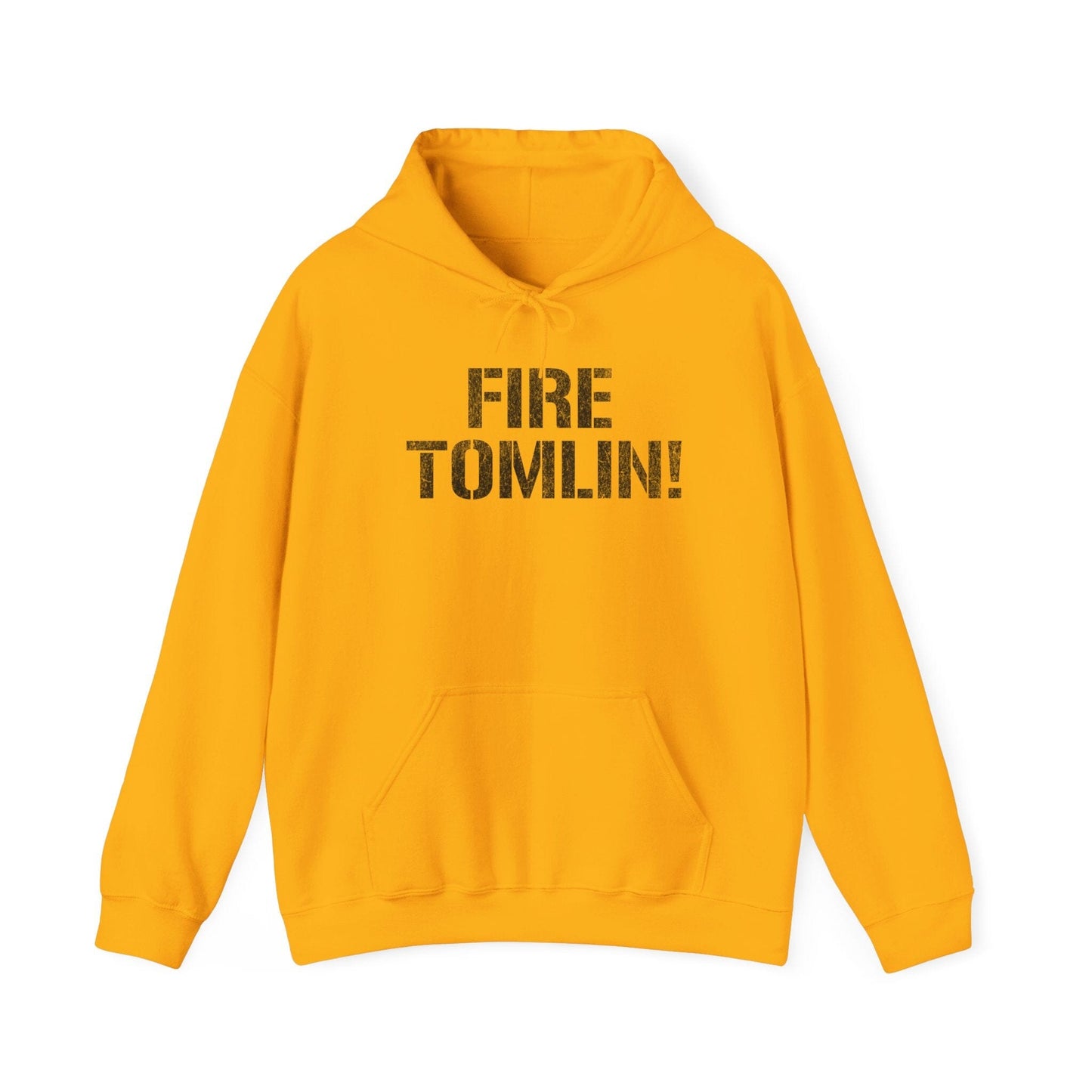 Fire Tomlin Pittsburgh Hoodie - Steelers Fan Sweatshirt Hoodie Printify Gold S