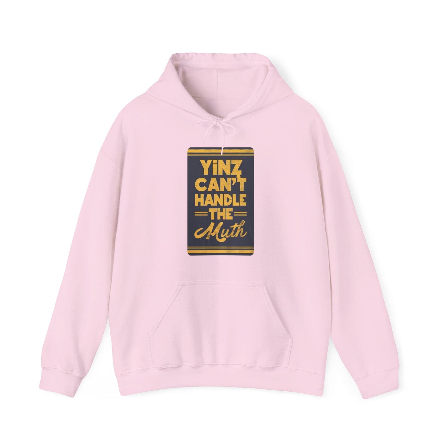 Pat Friermuth Fan Hoodie | Yinz Can't Handle the Muth | Pittsburgh Football Hoodie Hoodie Yinzergear Light Pink S